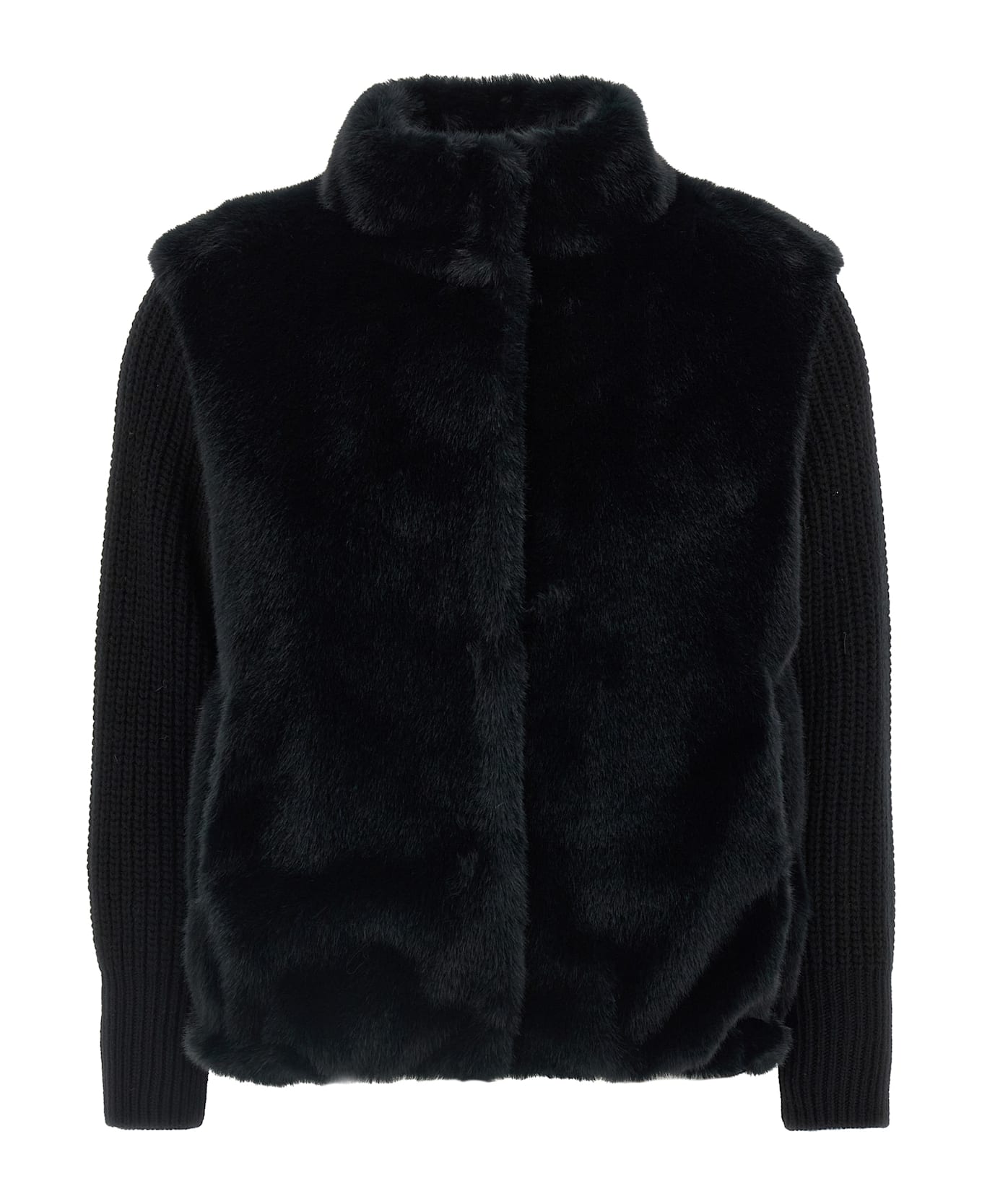 Herno 
resort
 Faux Fur Jacket - BLACK