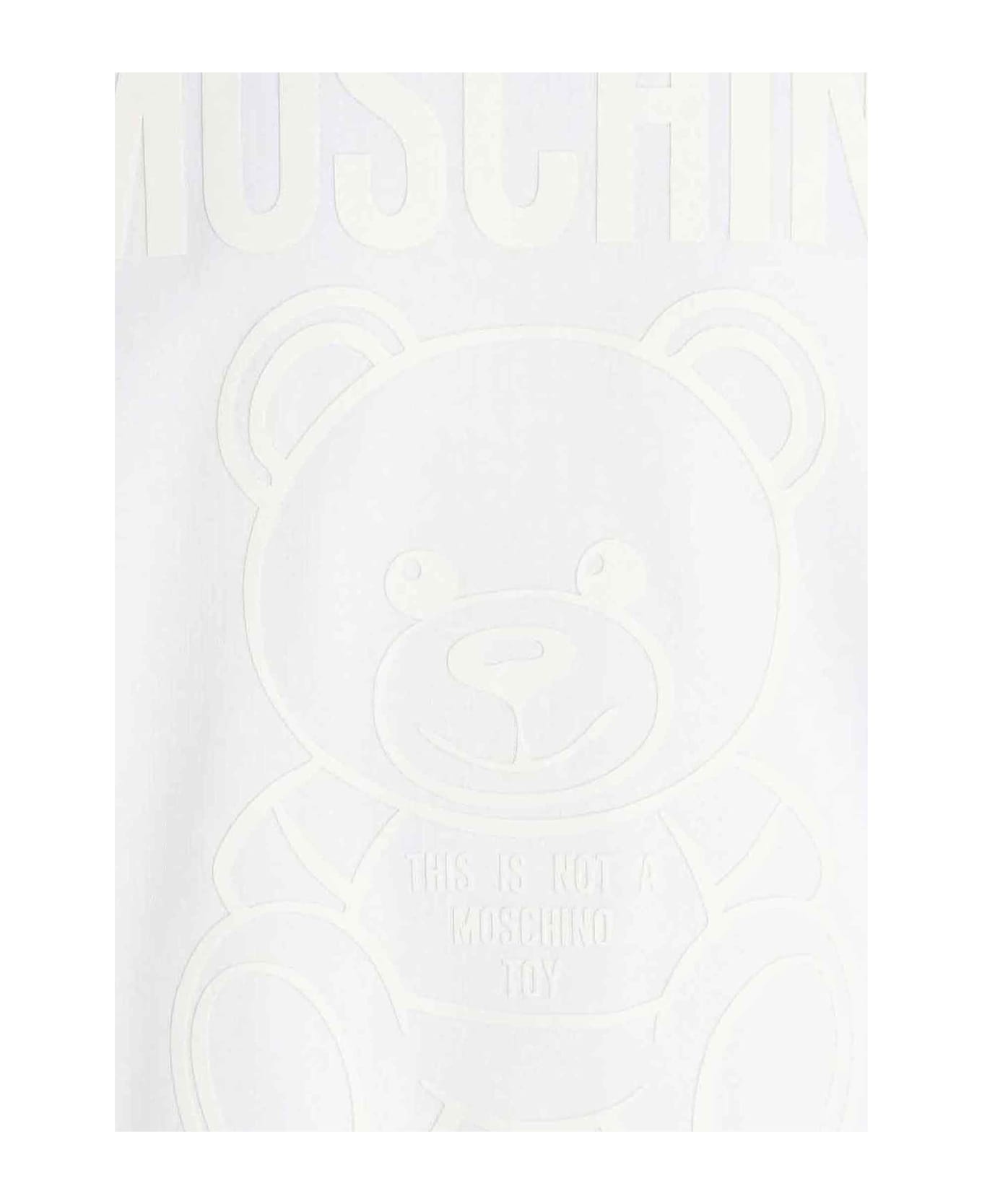 Moschino Maxi Logo Sweatshirt - Fantasia Bianco
