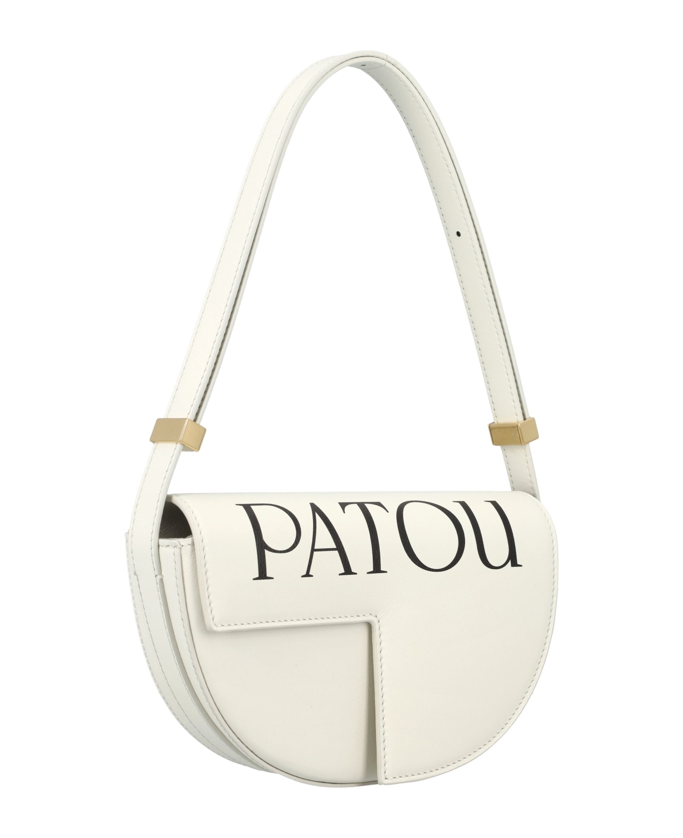 Patou Le Petit Patou Logo Bag - WHITE BLACK