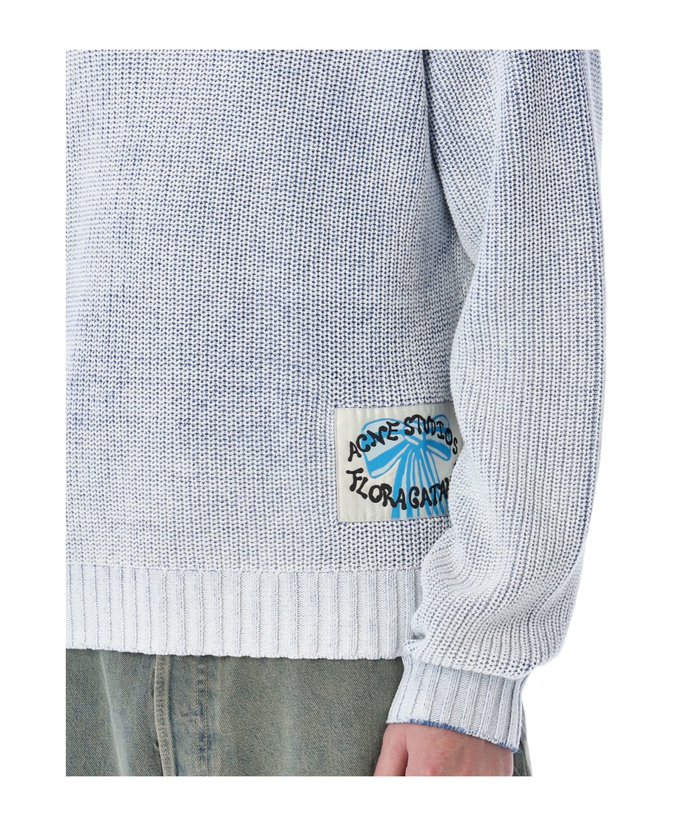 Acne Studios Painted Sweater - LIGHT BLUE