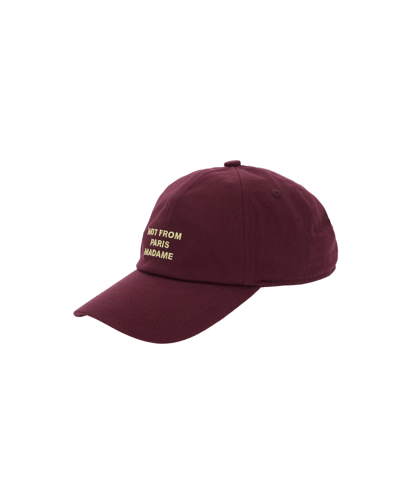 Drôle de Monsieur 
la Casquette Slogan
 Bordeaux Baseball Cap With Slogan On The Front And Rear Buckle Closure In Cotton Man - Bordeaux