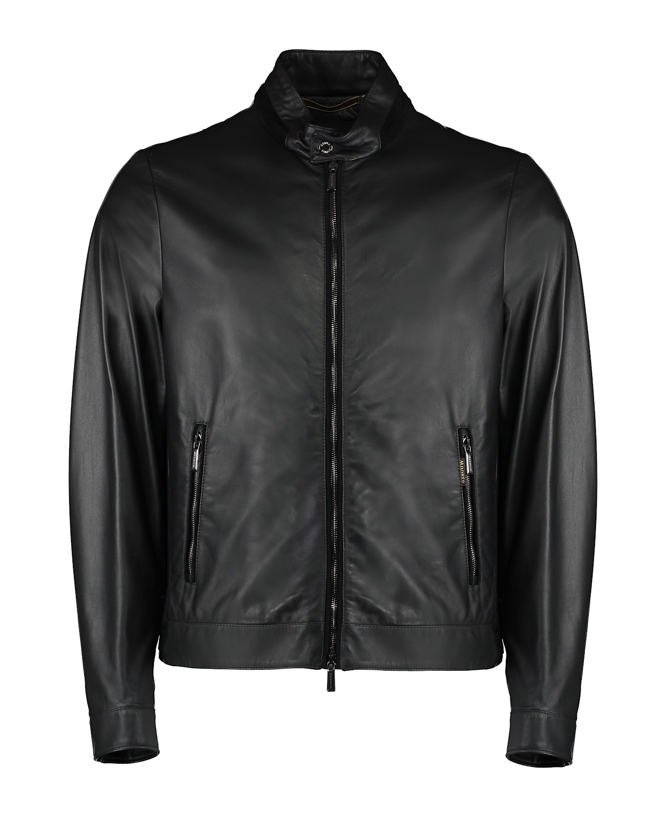 Moorer Vangi Leather Jacket - black