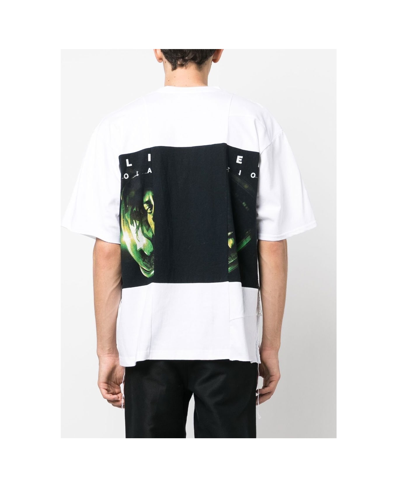 Children of the Discordance Cotton Patchwork T-shirt - White