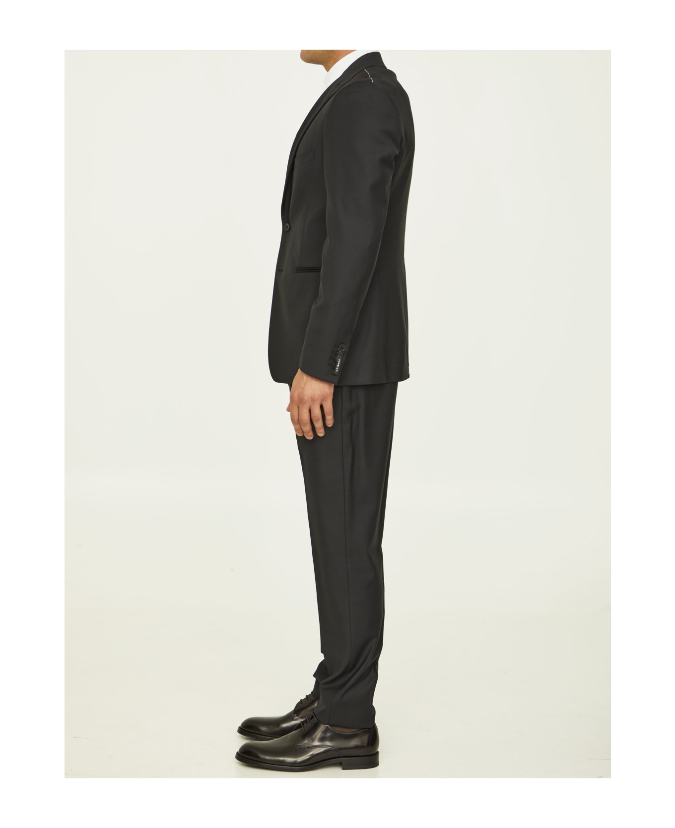 Tonello Wool Faille Tuxedo - BLACK スーツ