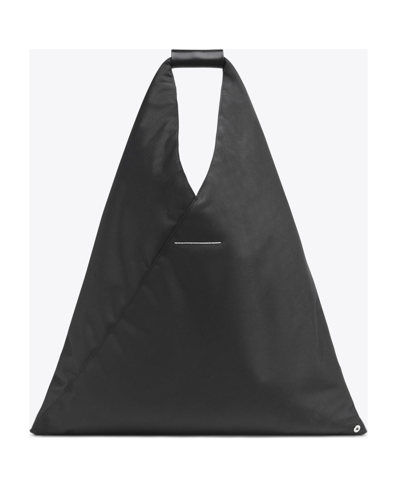 MM6 Maison Margiela Borsa Mano Black nylon Japanese bag with front pocket - Nero