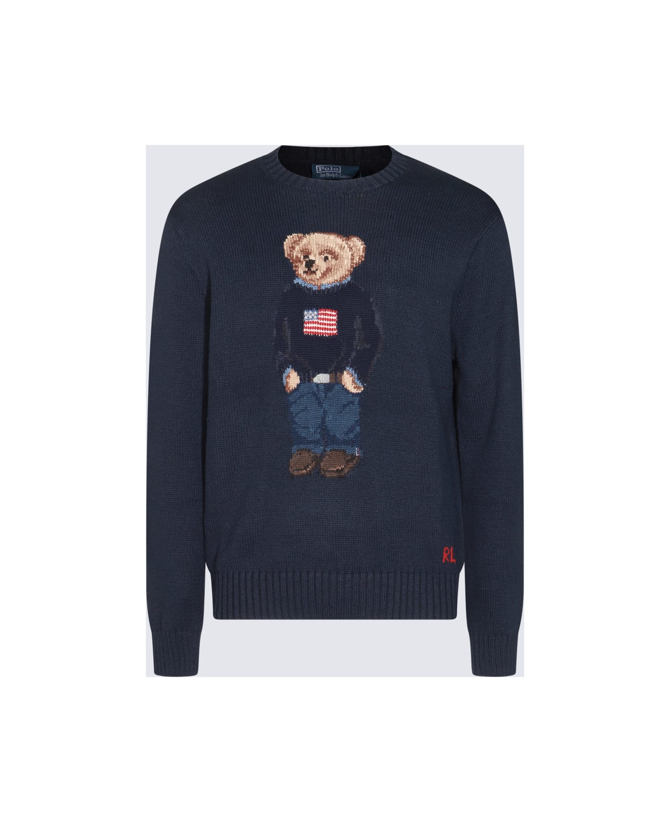 Polo Ralph Lauren Black Cotton Knitwear - BEAR NAVY