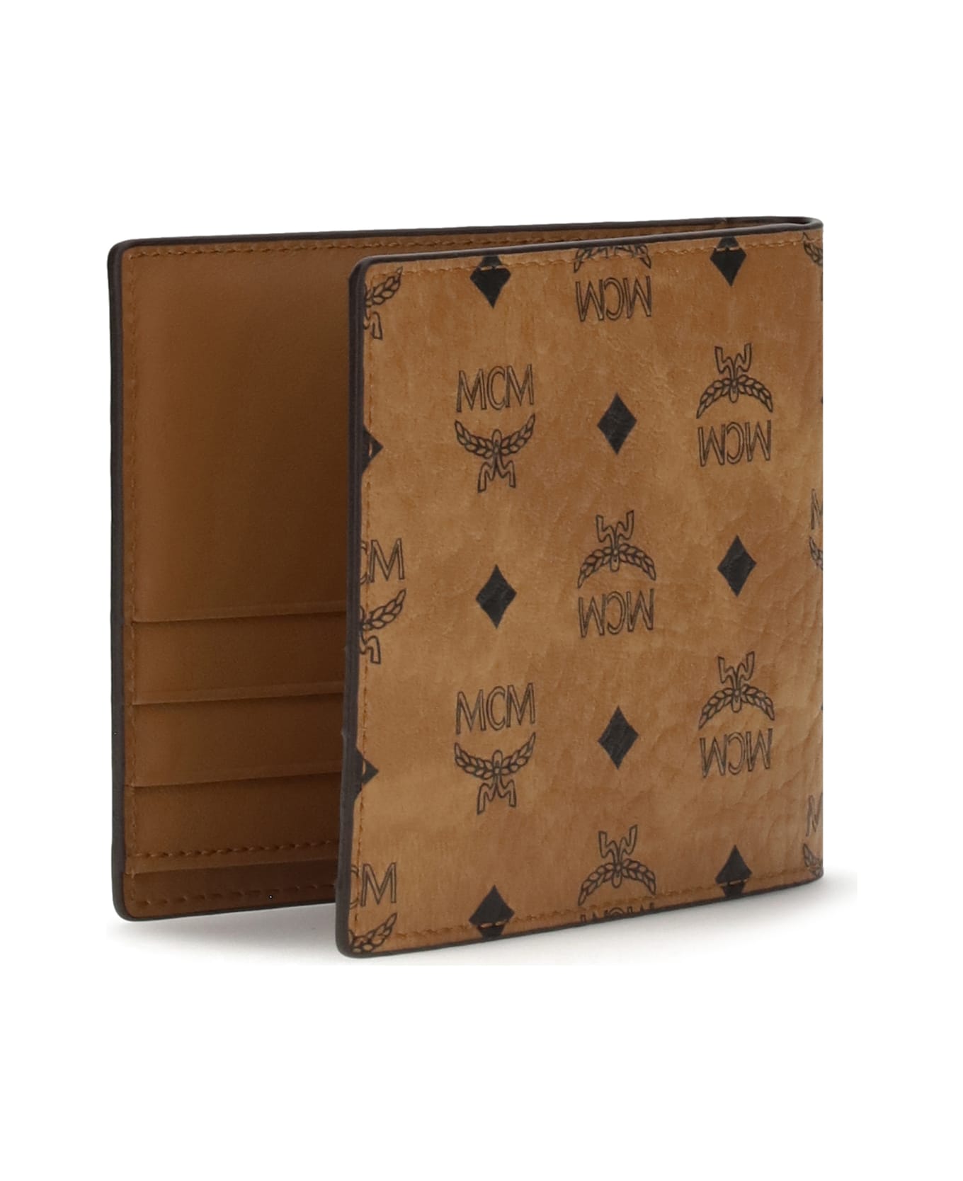 MCM Monogrammed Bifold Wallet