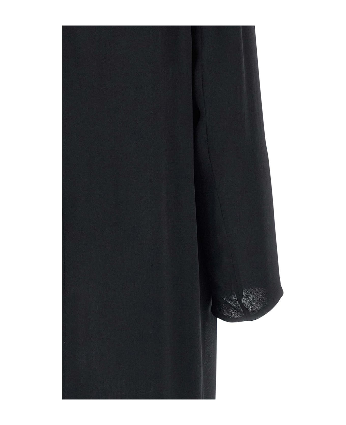 Alberta Ferretti Silk Georgette Coat - Black  