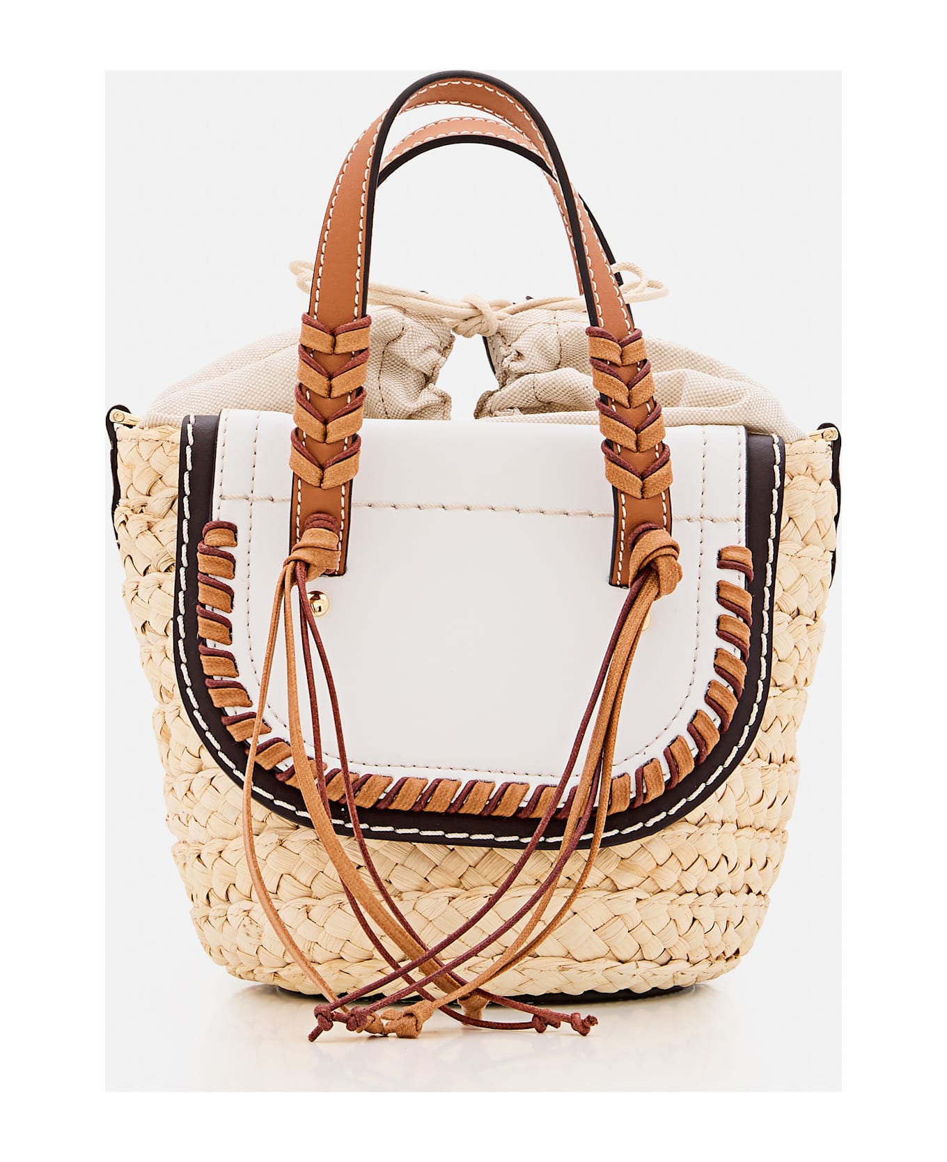 Cuba Lab Habanera Leather Handbag - White