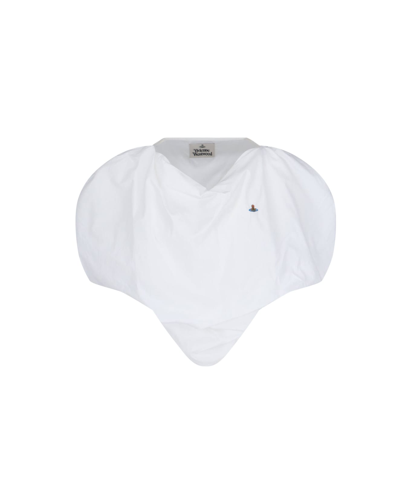 Vivienne Westwood 'heart' Crop Top - WHITE