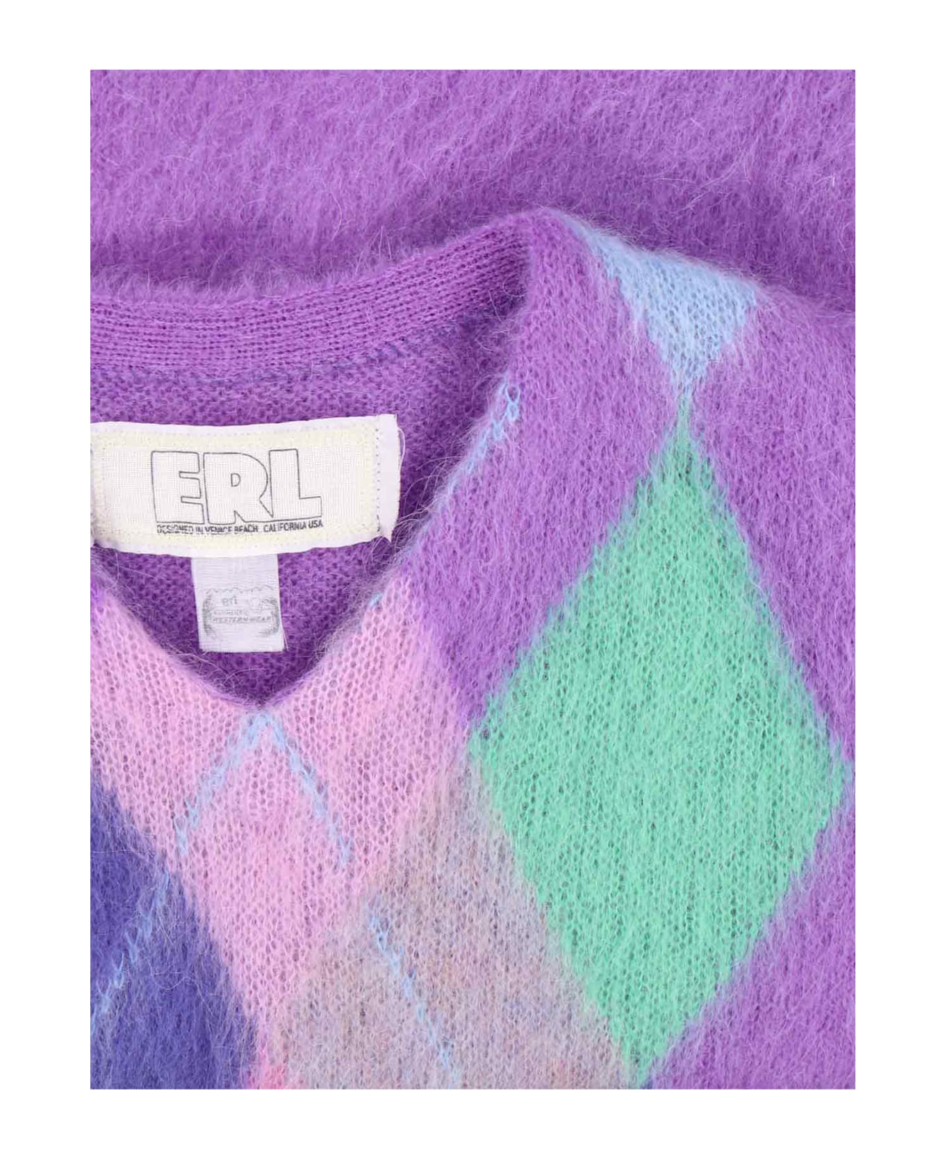 ERL Diamond Waistcoat - Purple