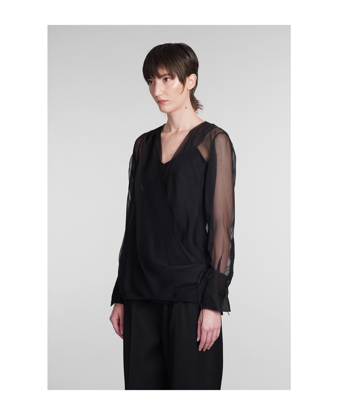 Givenchy Topwear In Black Silk - black