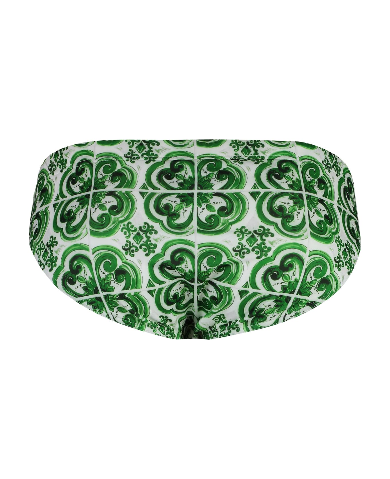 Dolce & Gabbana Printed Bikini Hipster - green