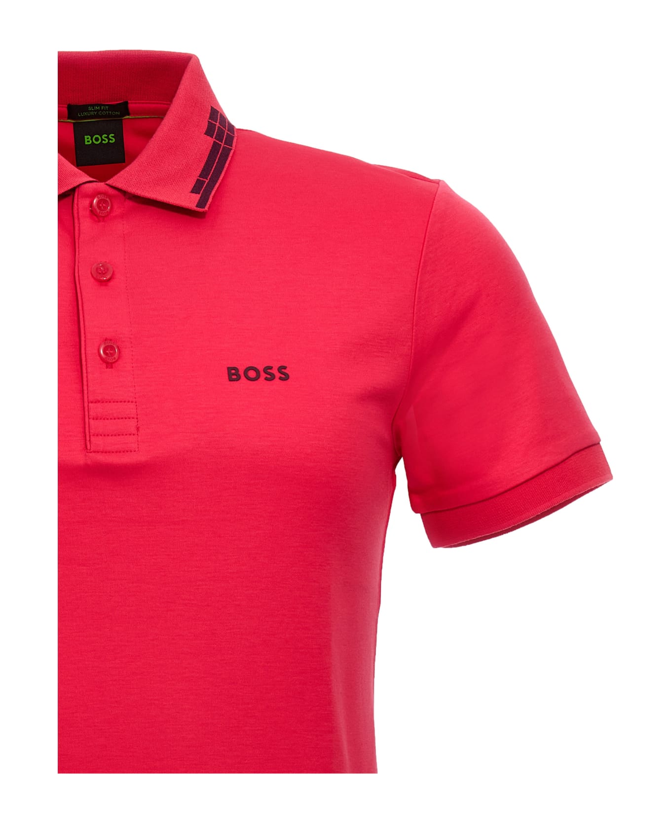 Hugo Boss Logo Polo Shirt - Fuchsia ポロシャツ