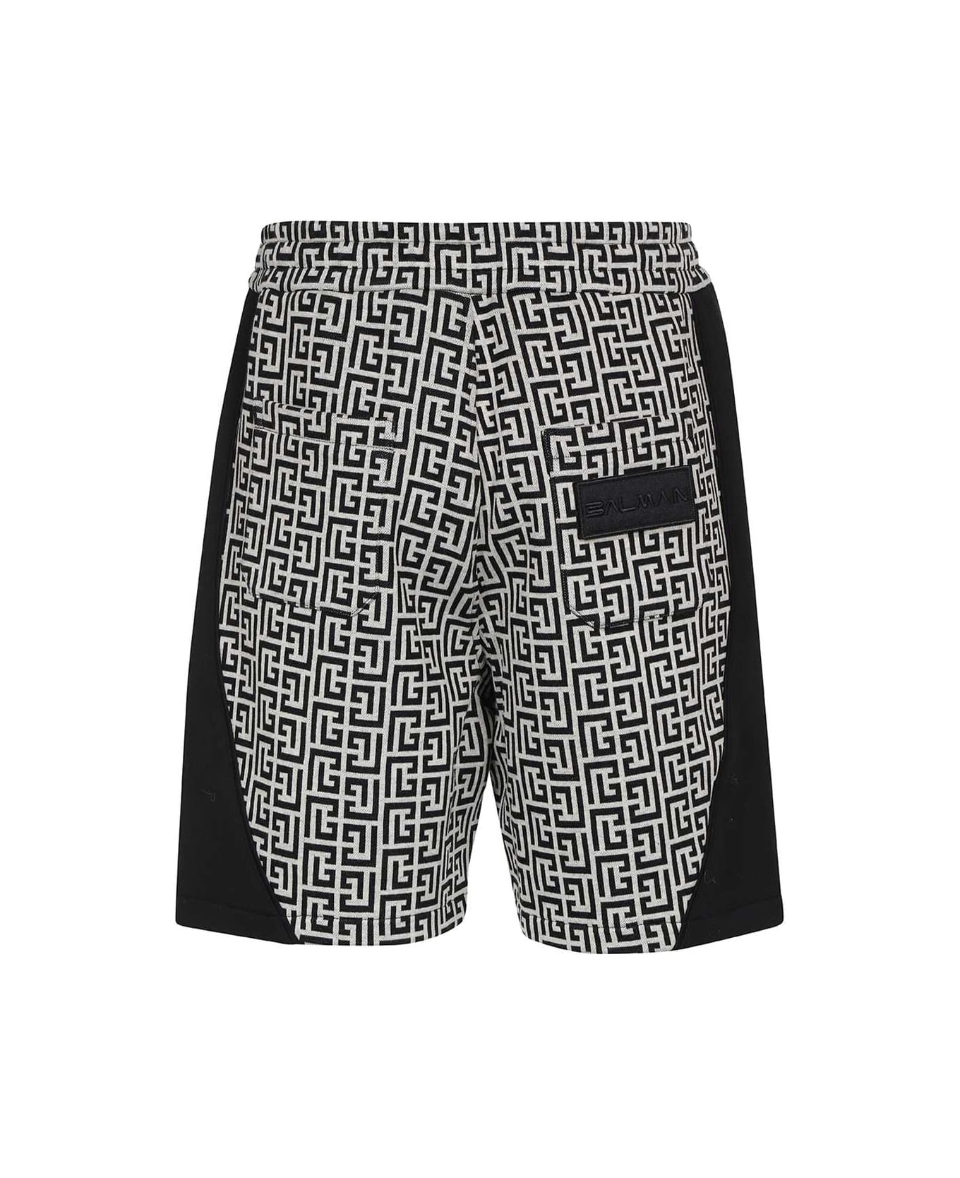 Balmain Cotton Bermuda Shorts - black