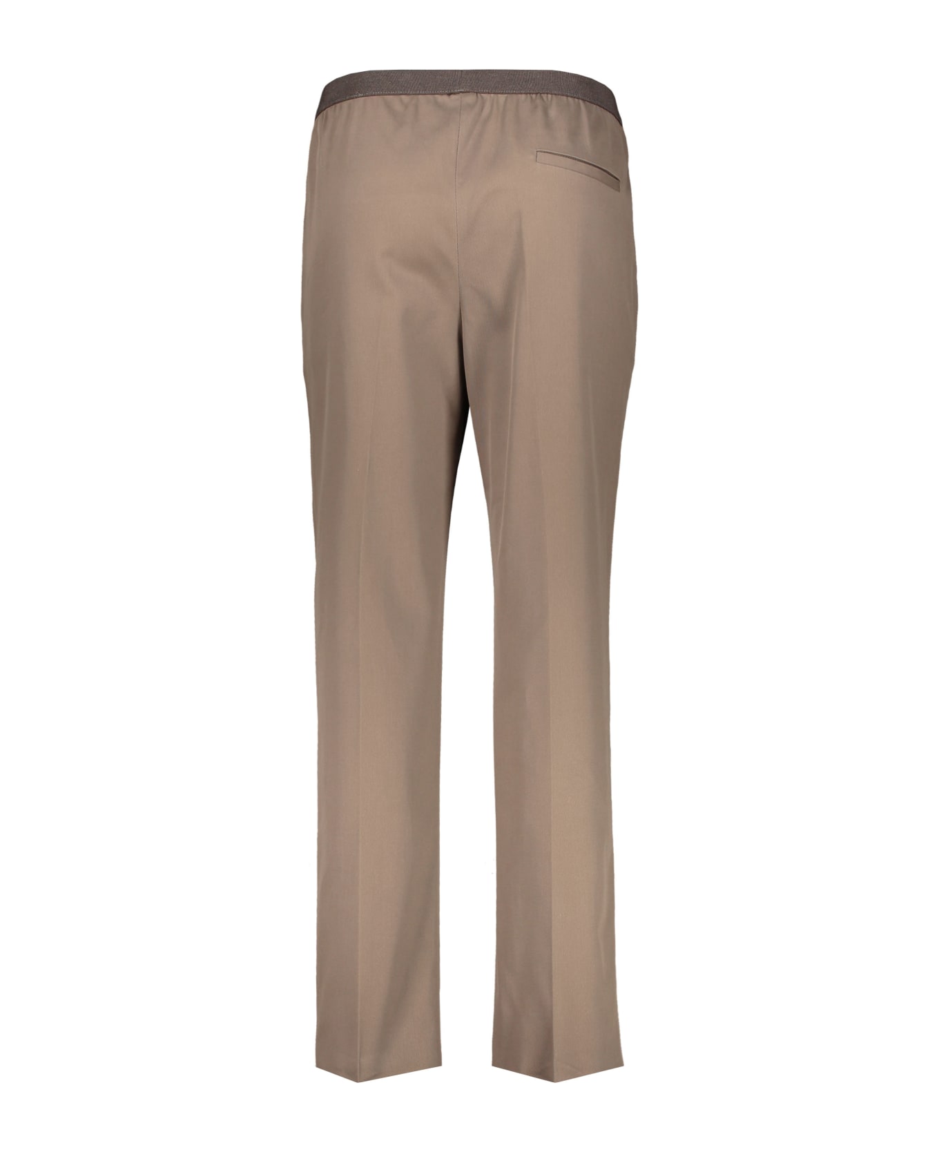 Agnona Cotton Trousers - brown ボトムス