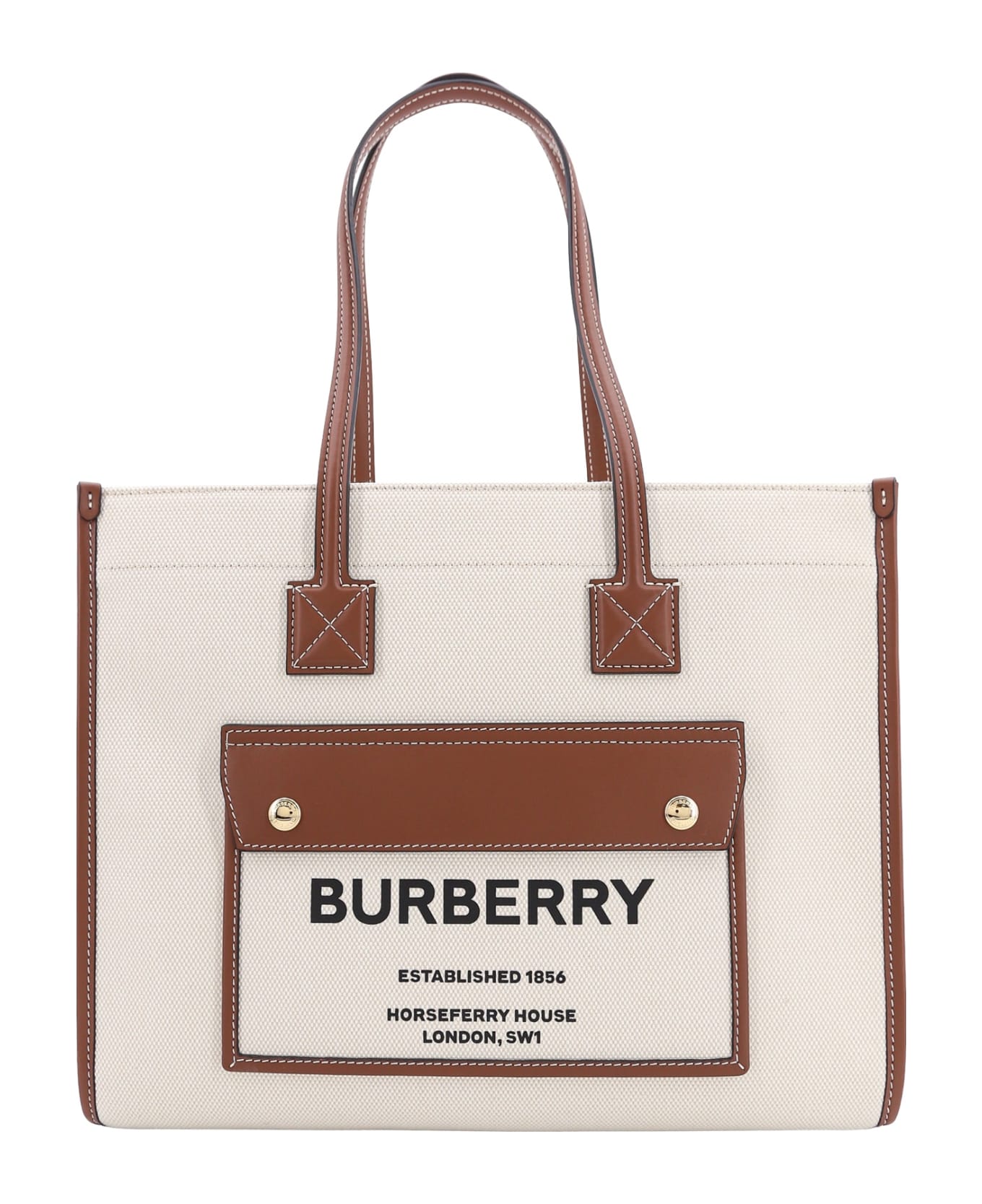 Burberry Freya Shoulder Bag - Beige