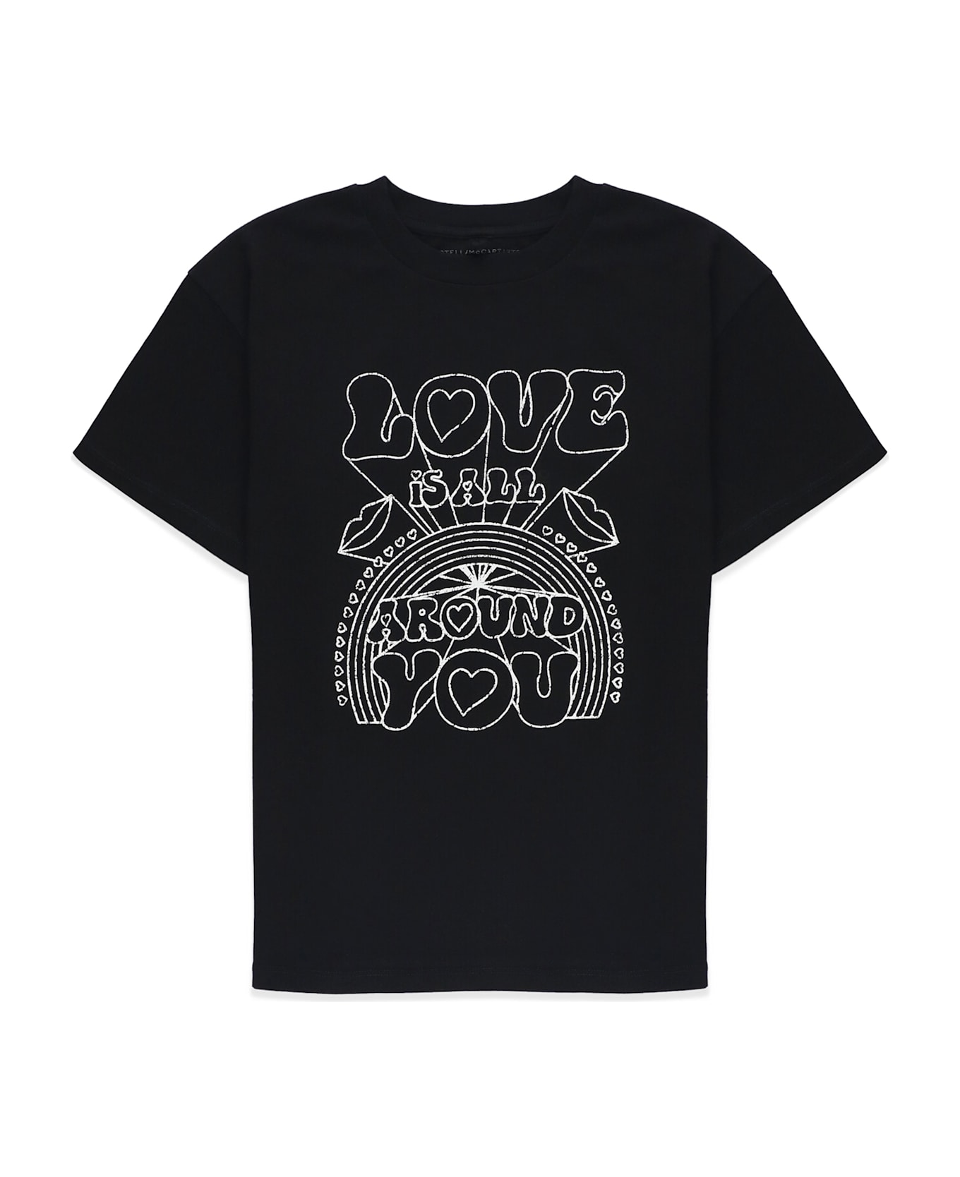 Stella McCartney T-shirt With Print - Black