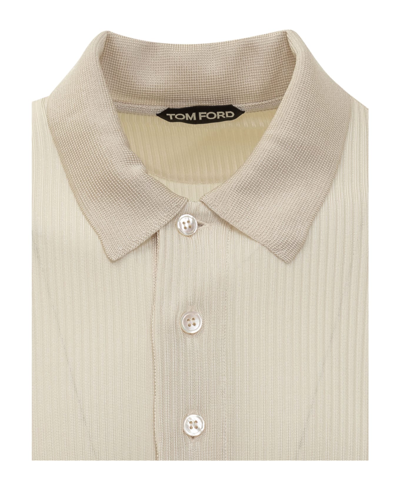 Tom Ford Viscose Polo - IVORY ポロシャツ