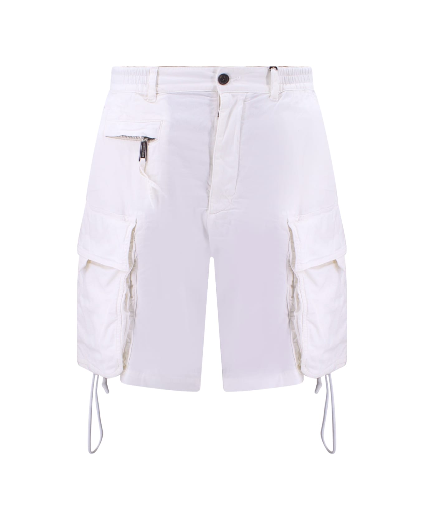 Dsquared2 Big Elasytic Short Bermuda Shorts - White