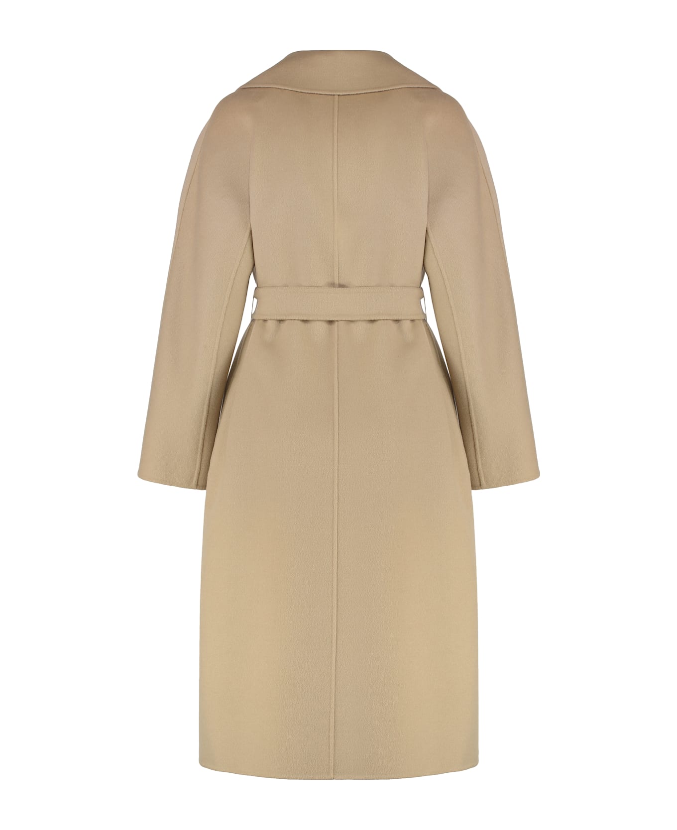 Max Mara Studio Cles Single-breasted Wool Coat - Sand