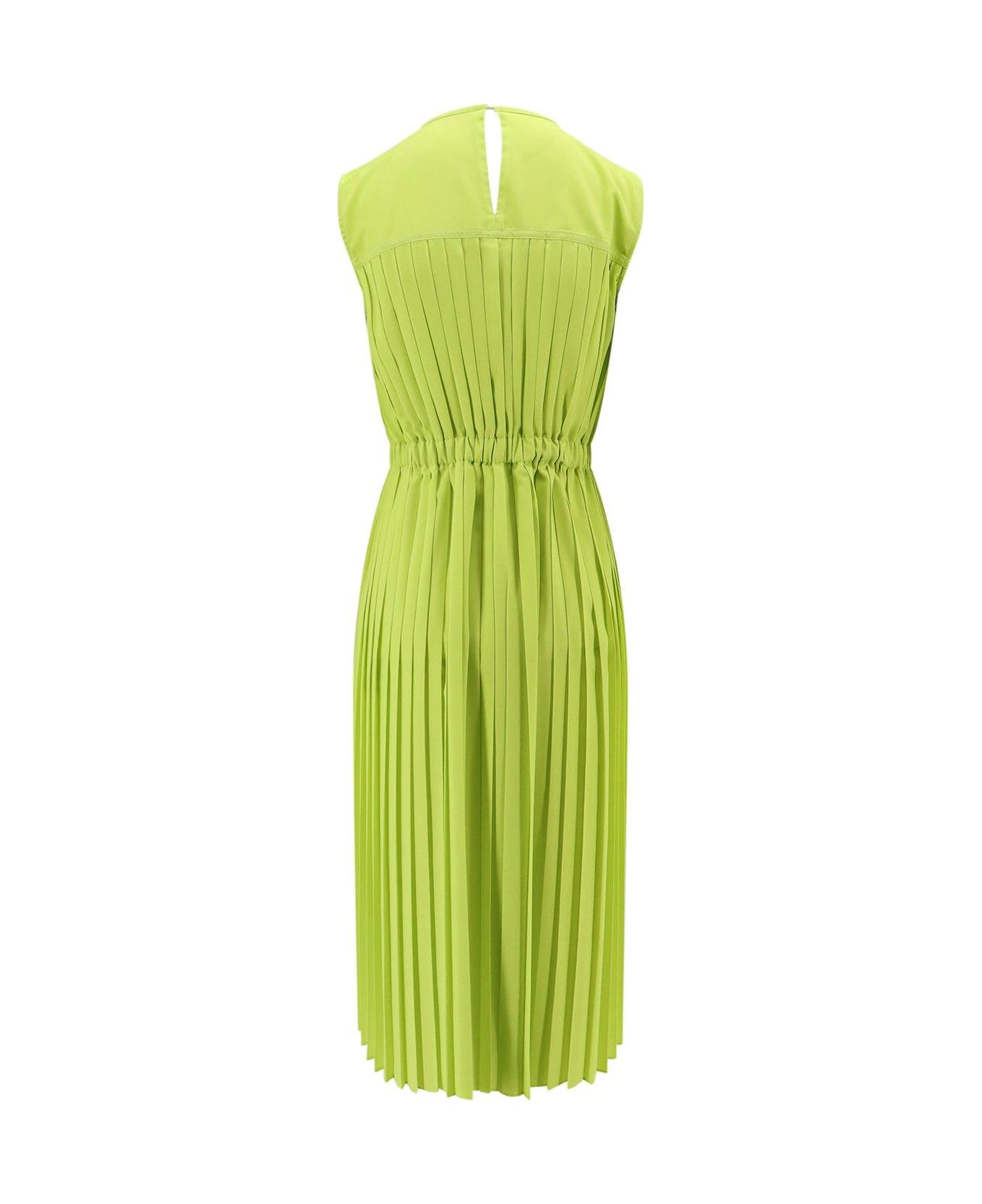 Moncler Logo Patch Drawstring Dress - Green