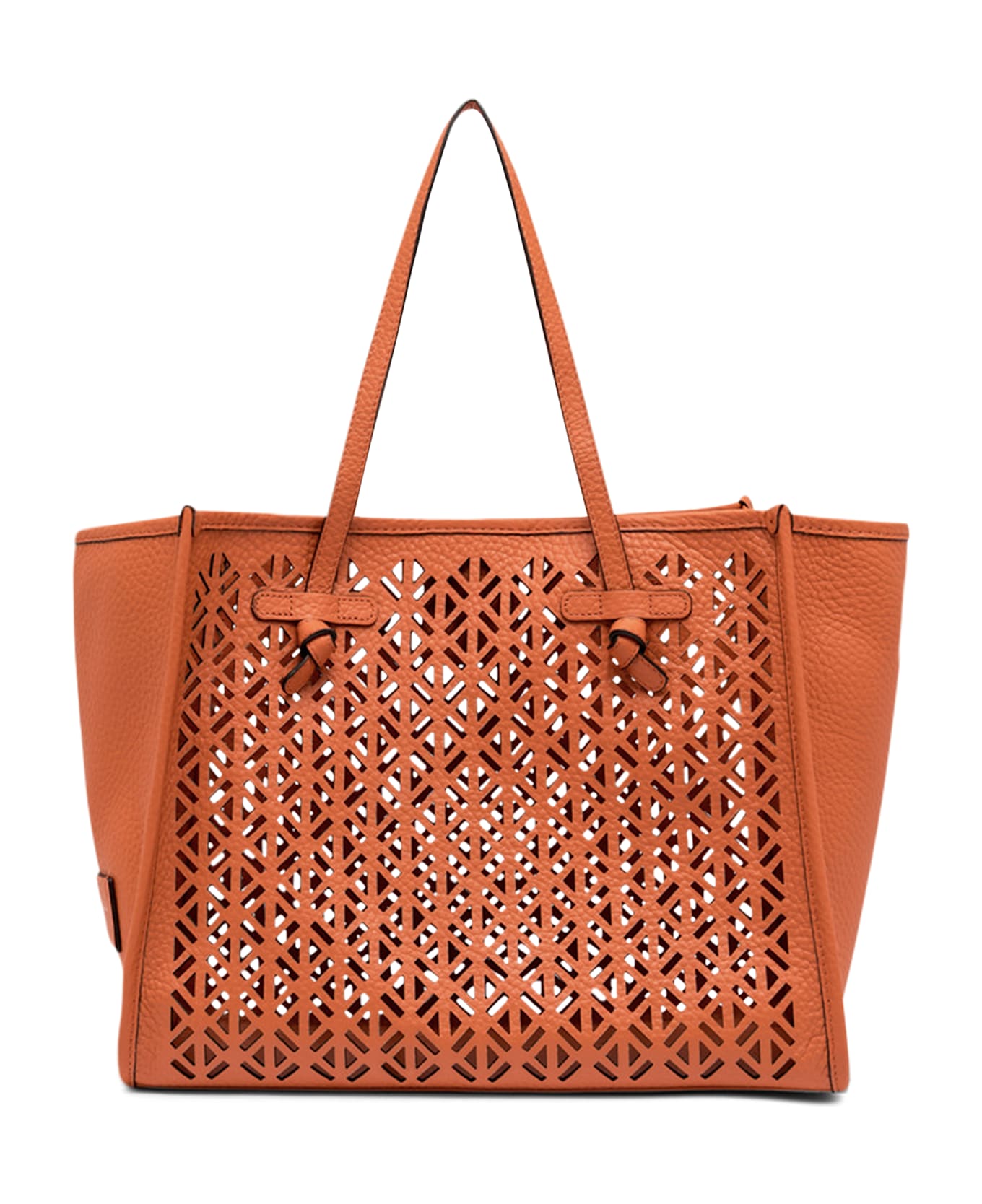 Gianni Chiarini Marcella Smooth Leather Tote Bag - Coral