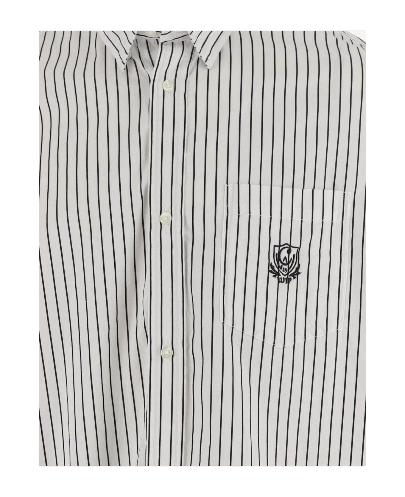 Carhartt Cotton Shirt With Striped Pattern - Bianco