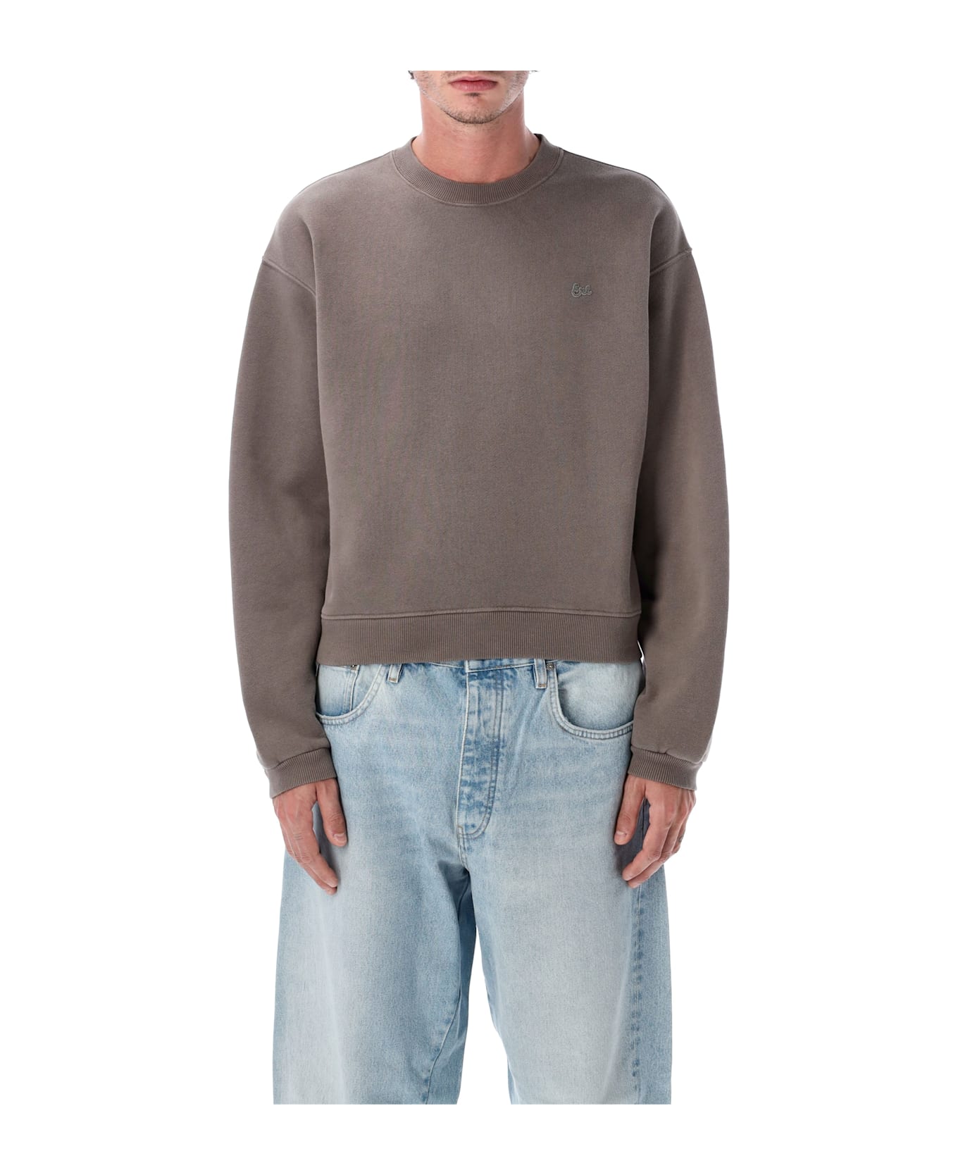 ERL Script Crewneck Sweatshirt - TAUPE