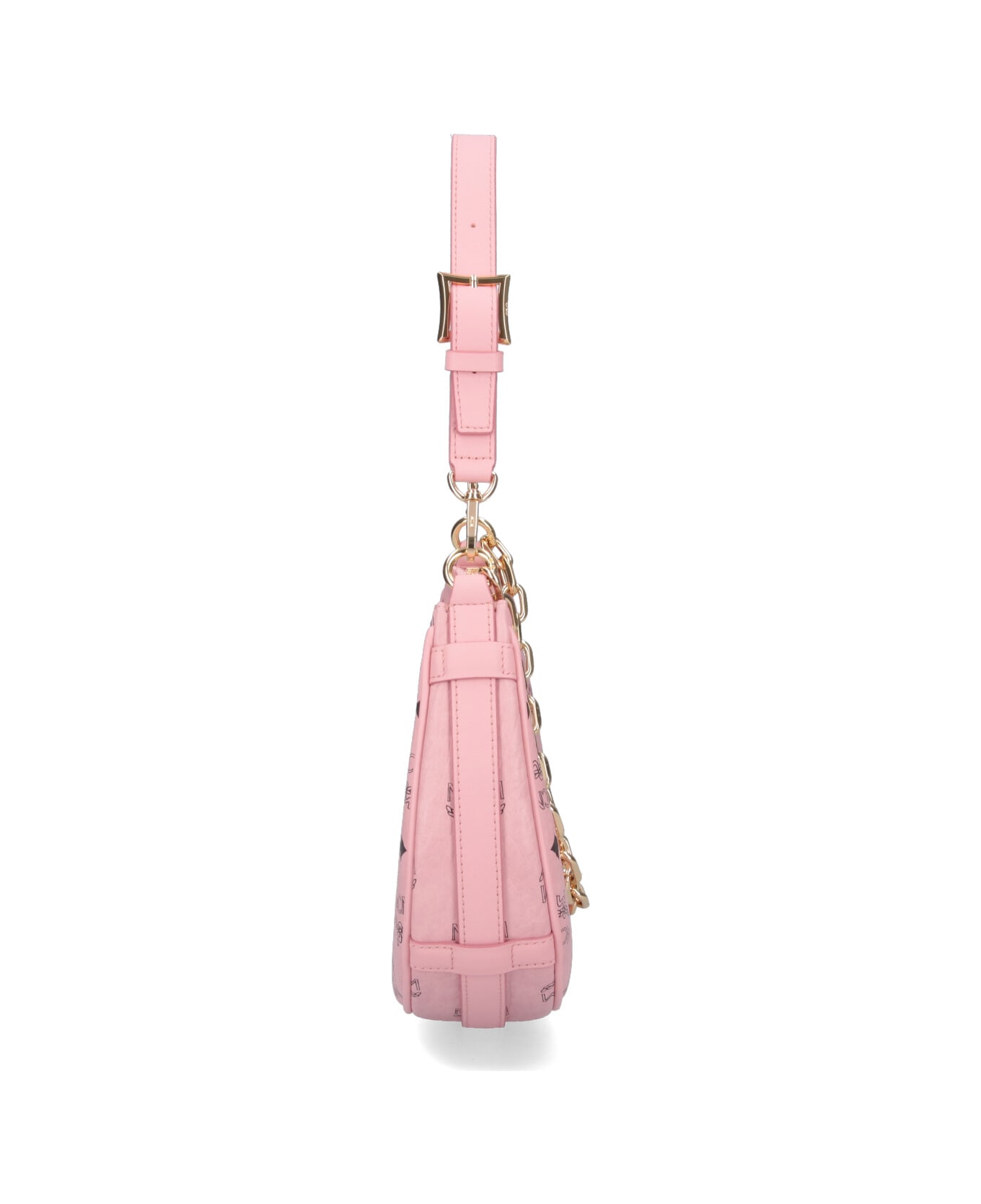 MCM 
aren Crescent
 Hobo Bag - Pink