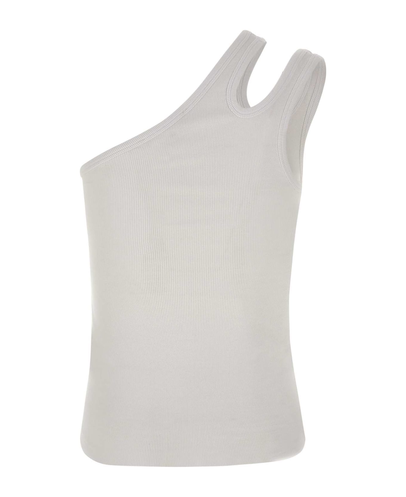 REMAIN Birger Christensen Cotton Jersey Top - WHITE タンクトップ