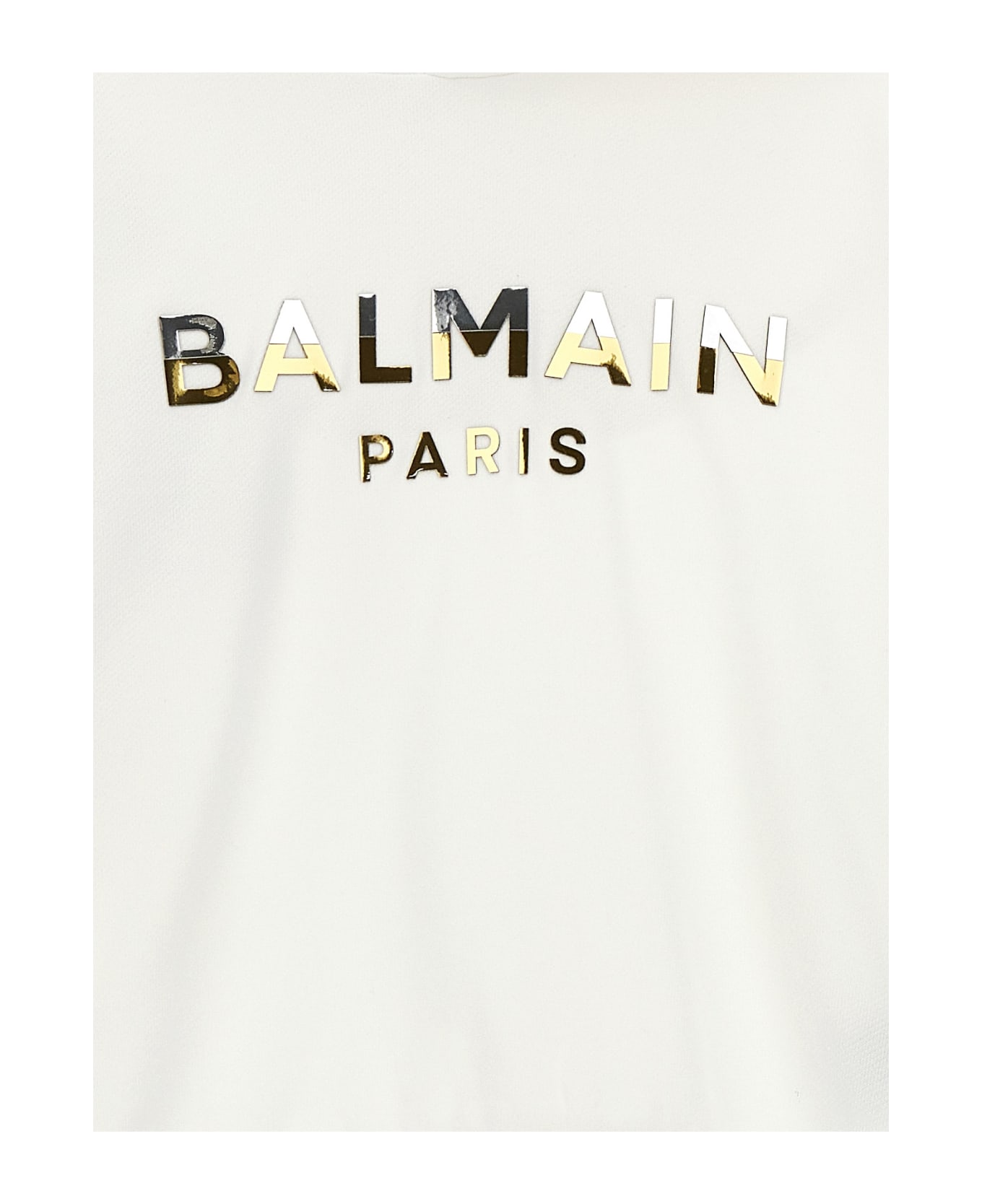 Balmain Logo Hoodie - White
