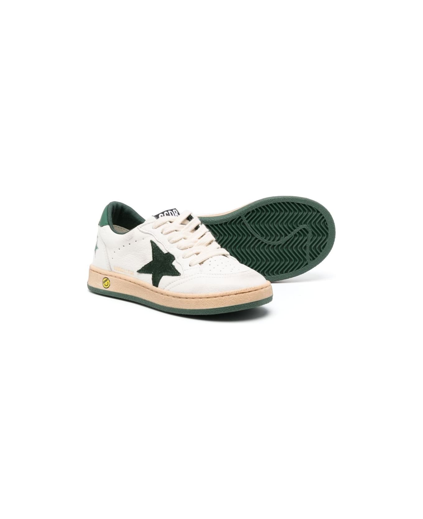 Golden Goose Kids Ball Star Sneakers - White
