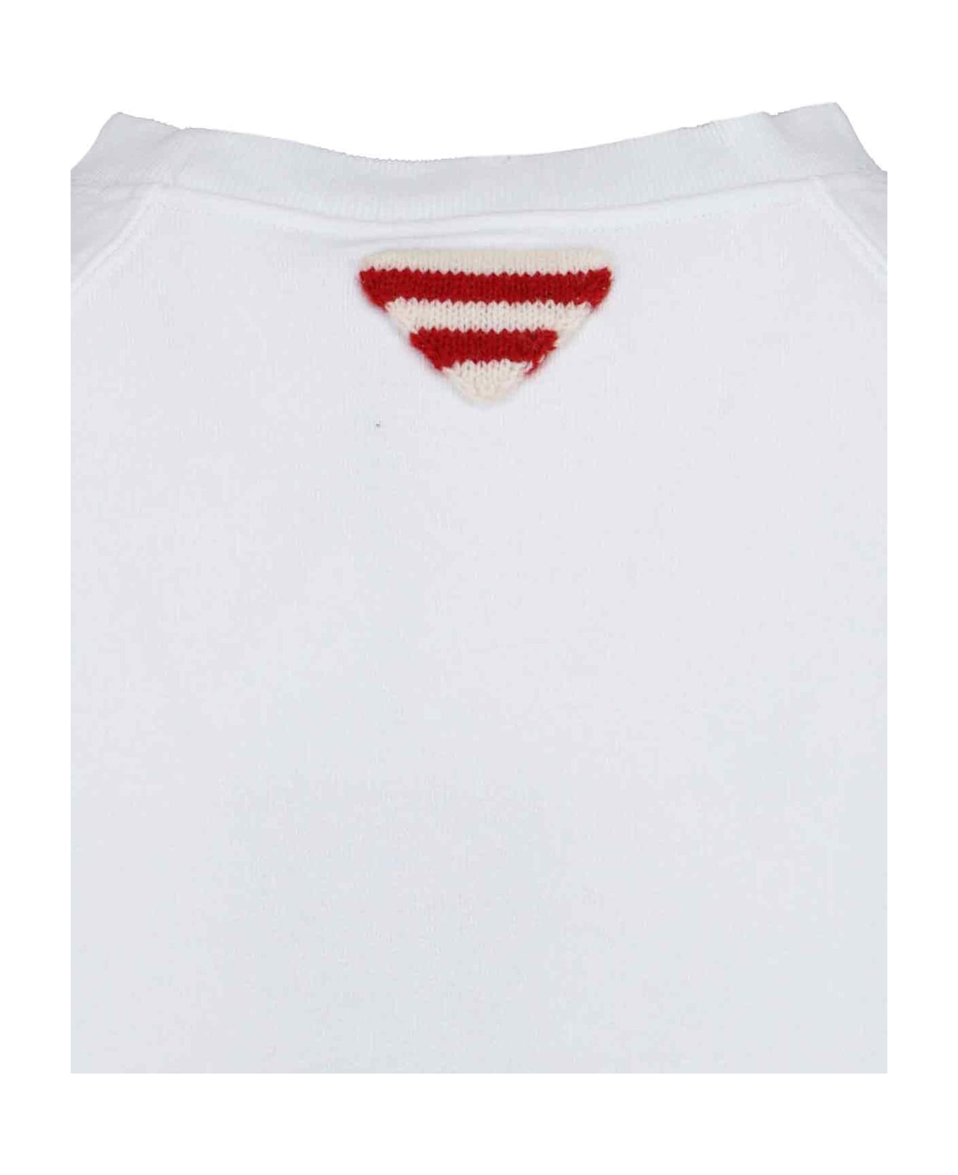 Prada Logo Crewneck Sweatshirt - Bianco