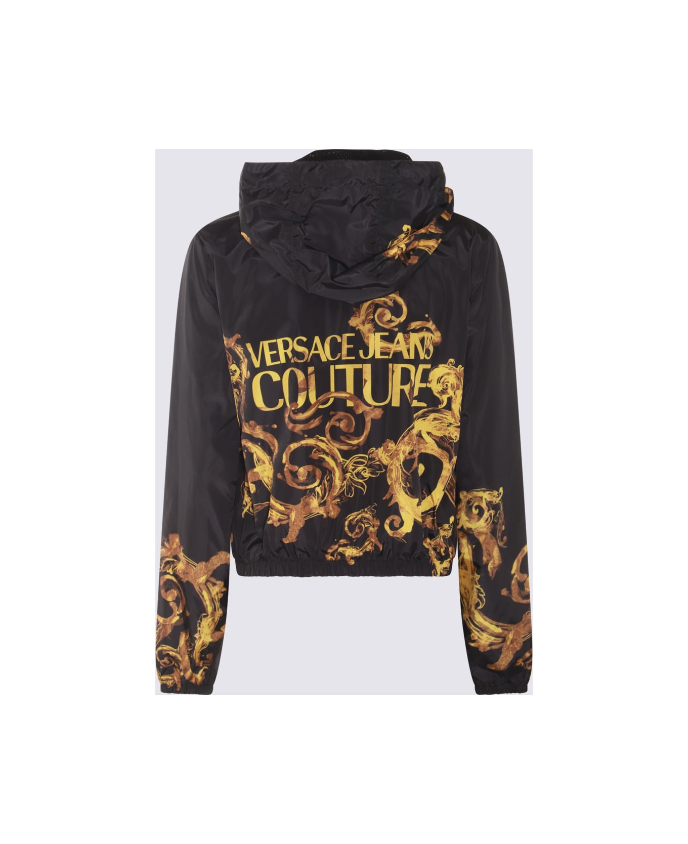 Versace Jeans Couture Black And Gold Casual Jacket - Black