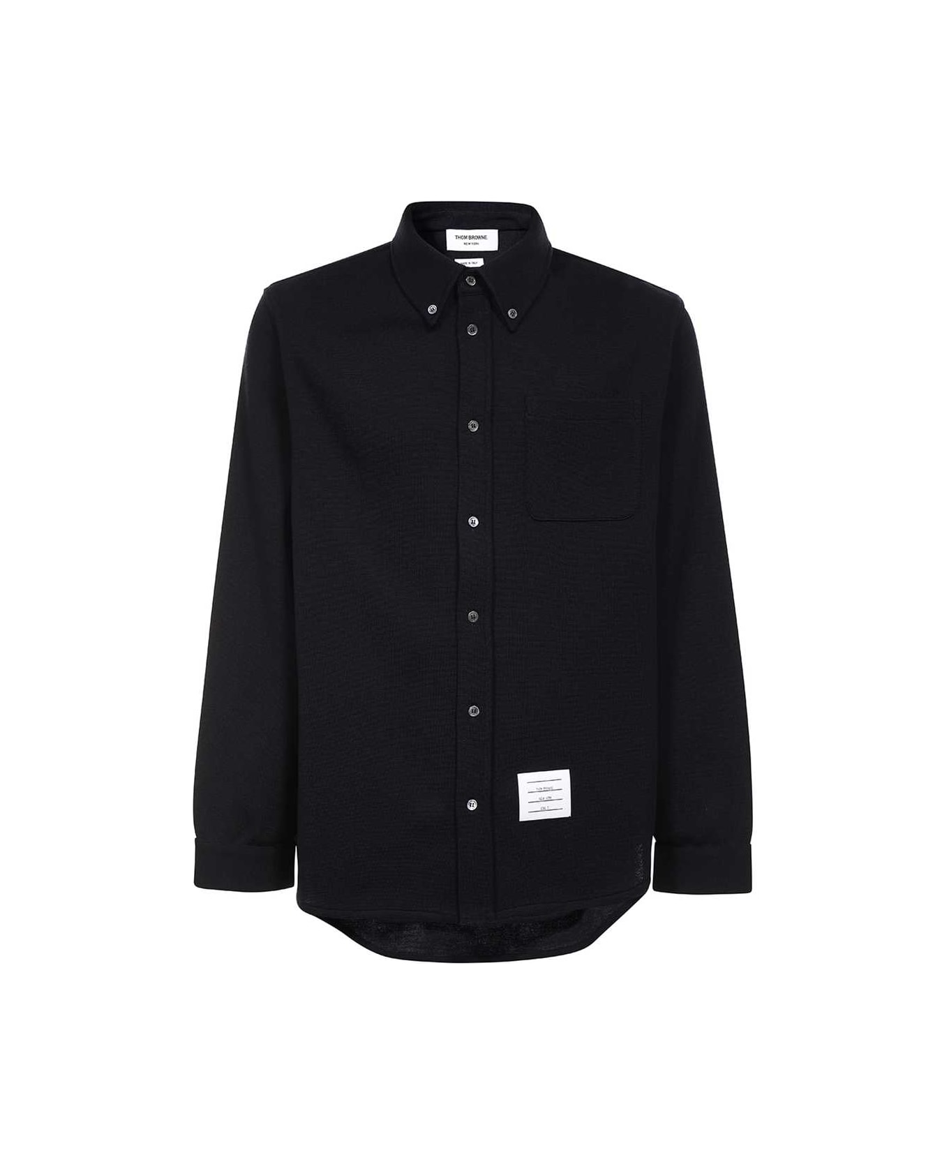 Thom Browne Virgin Wool Shirt - blue