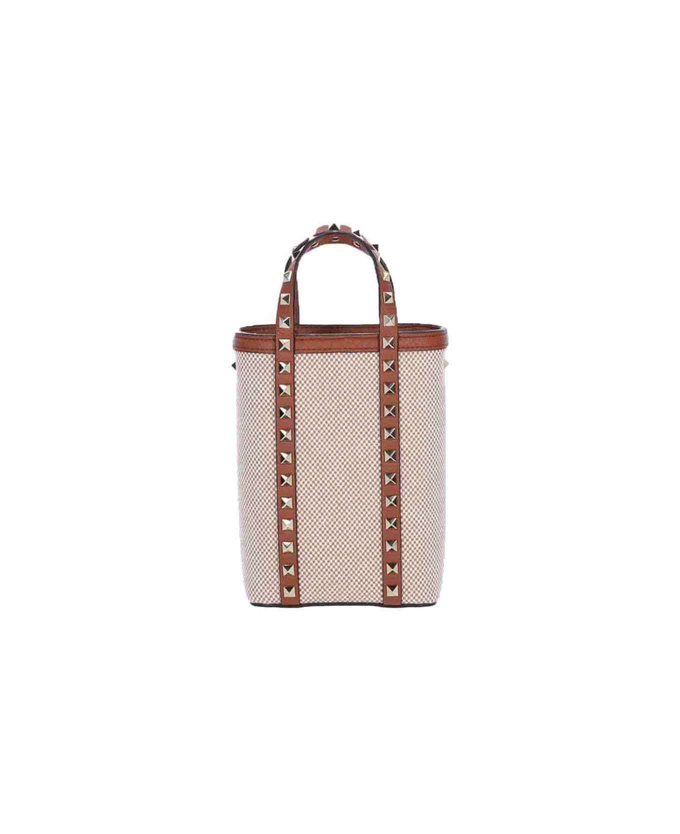 Valentino Garavani "rockstud" Mini Bag - Beige