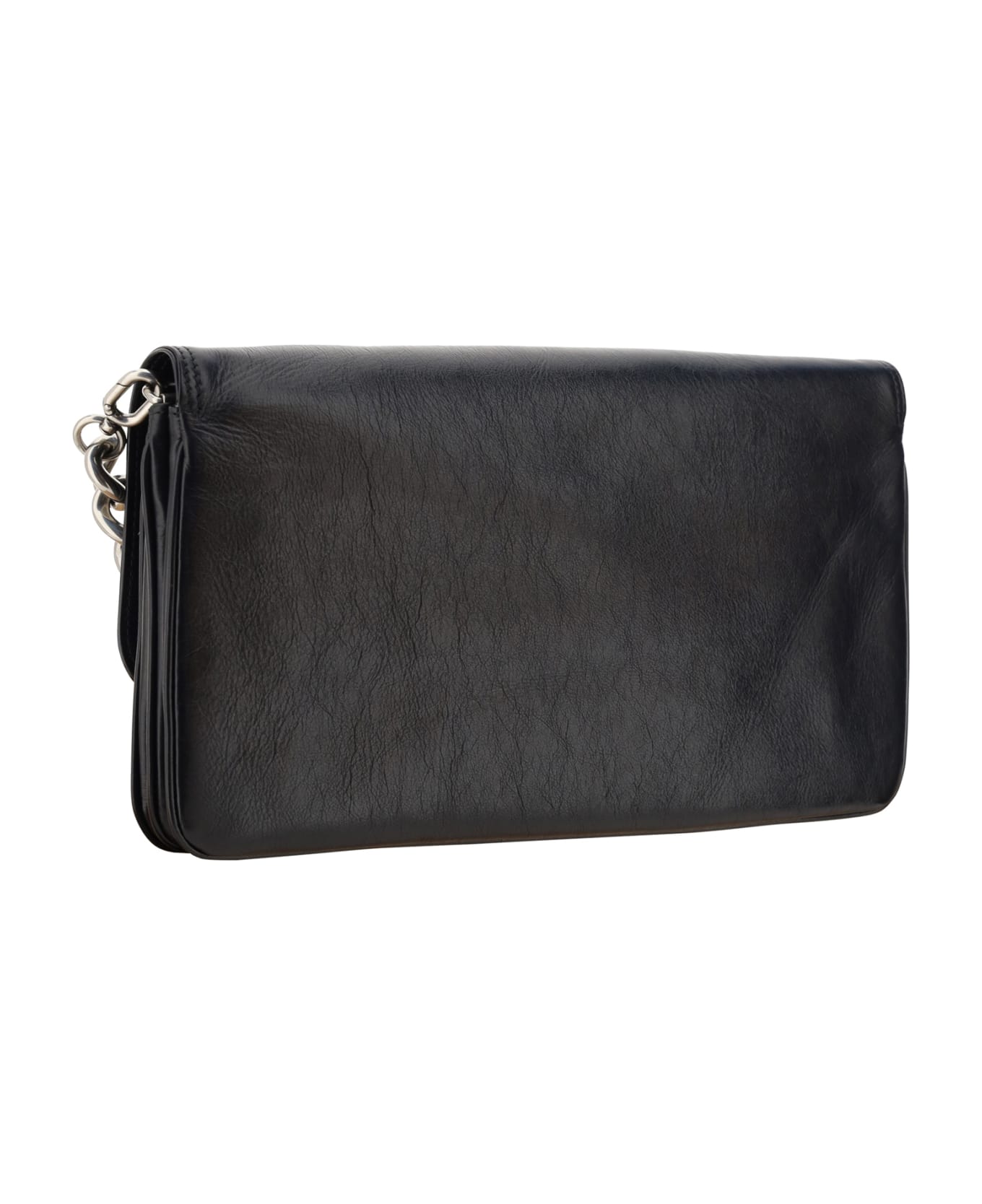 Balenciaga Bb Soft Large Flap Bag - Black