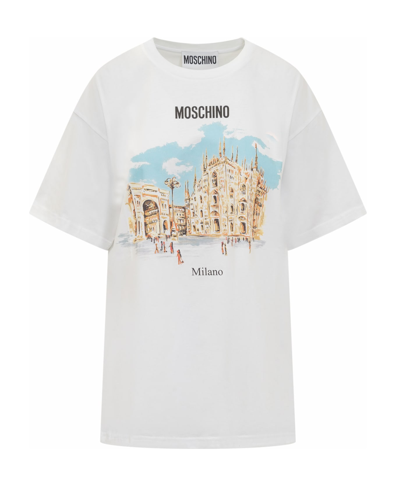 Moschino T-shirt With Logo - FANTASIA BIANCO Tシャツ