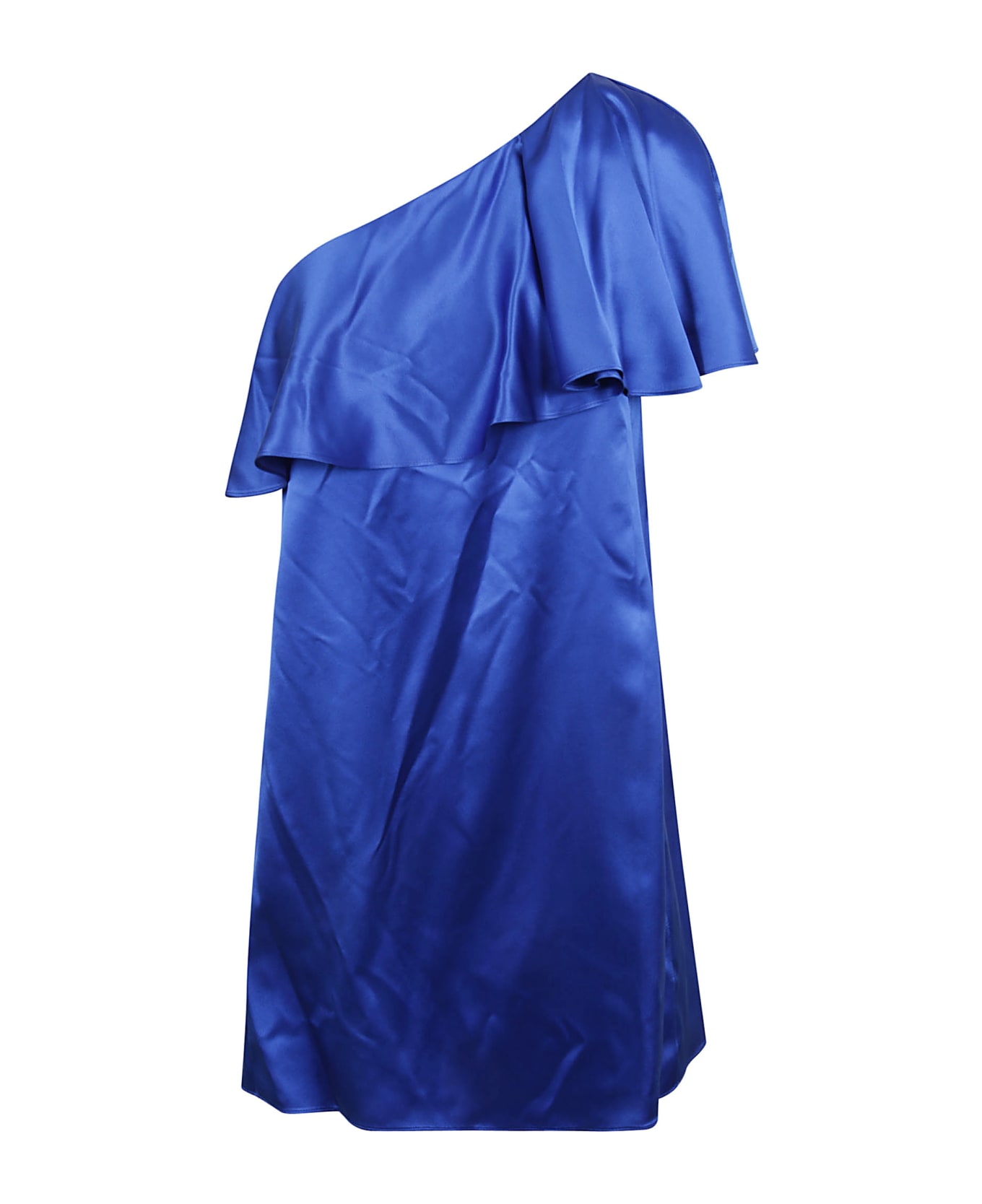 Saint Laurent Short One-sleeve Dress - NAVY