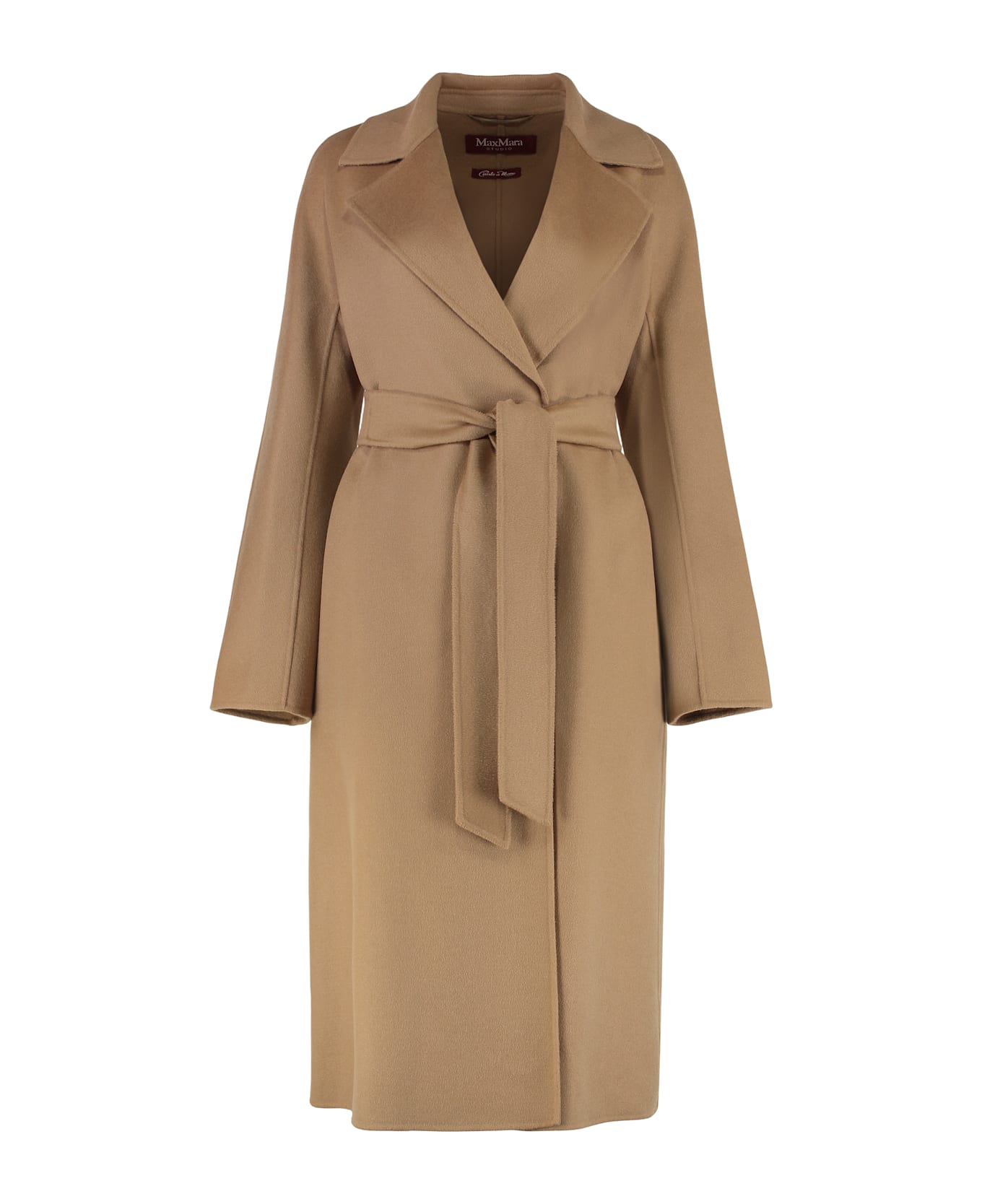 Max Mara Studio Cles Wool And Cashmere Coat - Camel