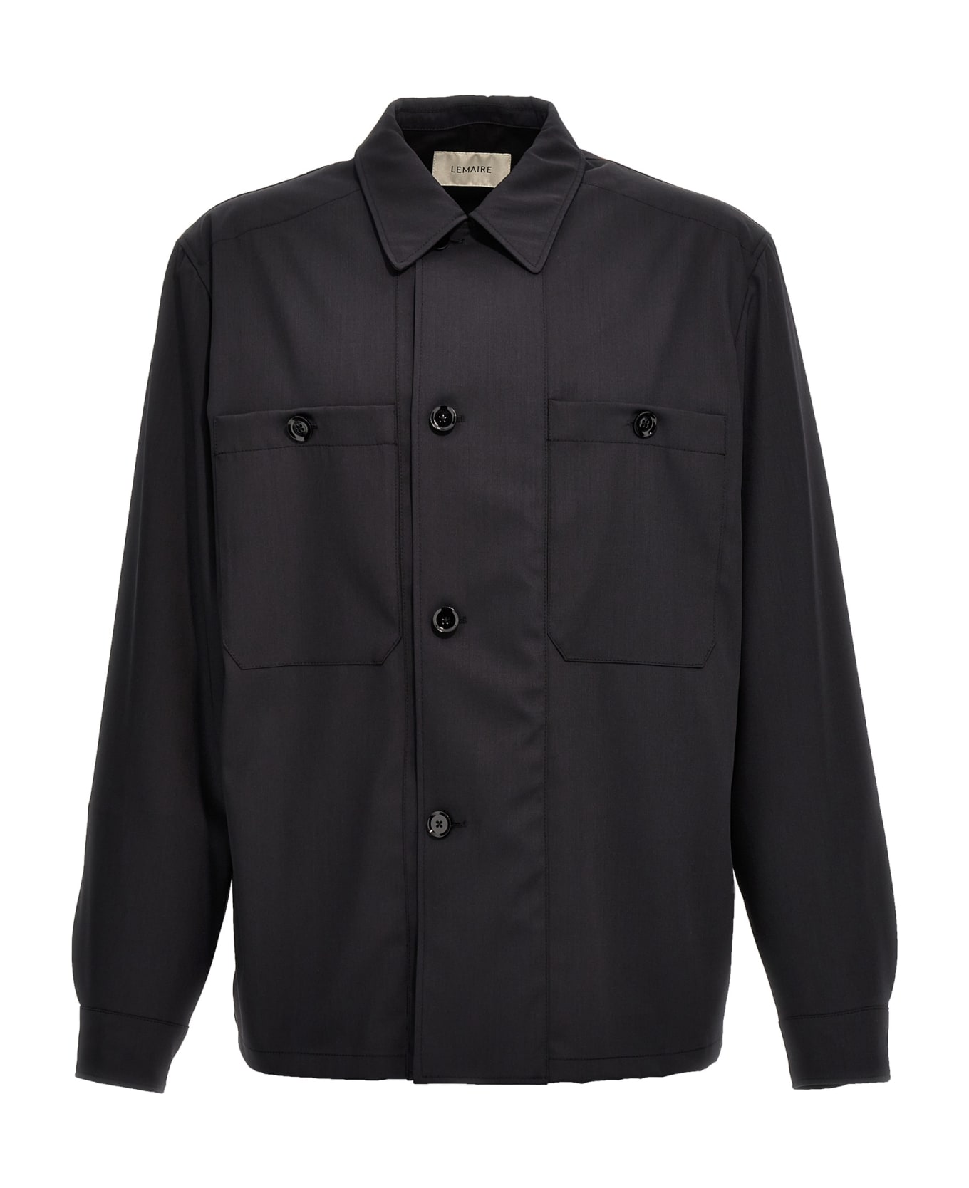 Lemaire Overshirt 'soft Military' - BLACK シャツ