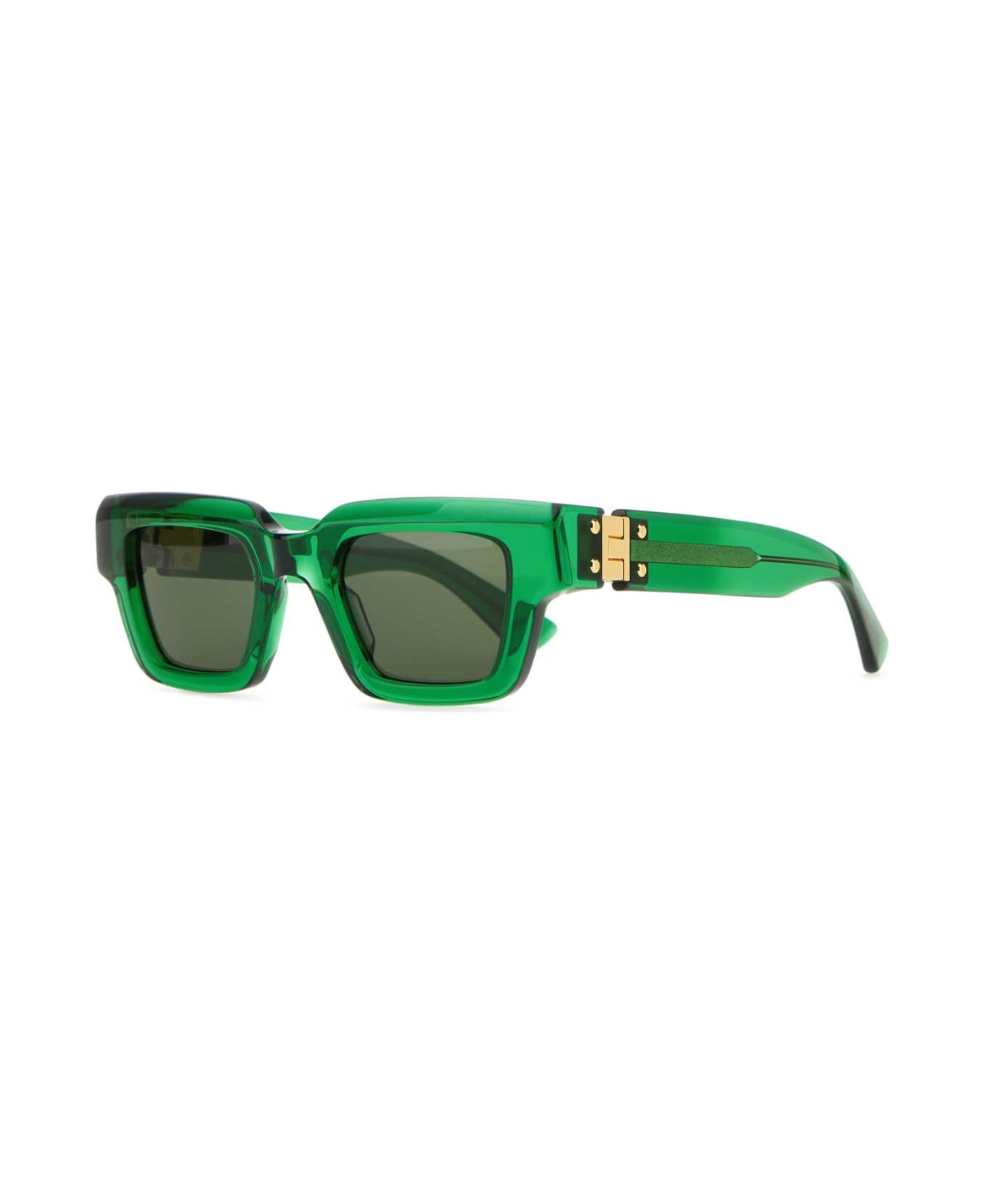 Bottega Veneta Green Acetate Hinge Sunglasses - Green
