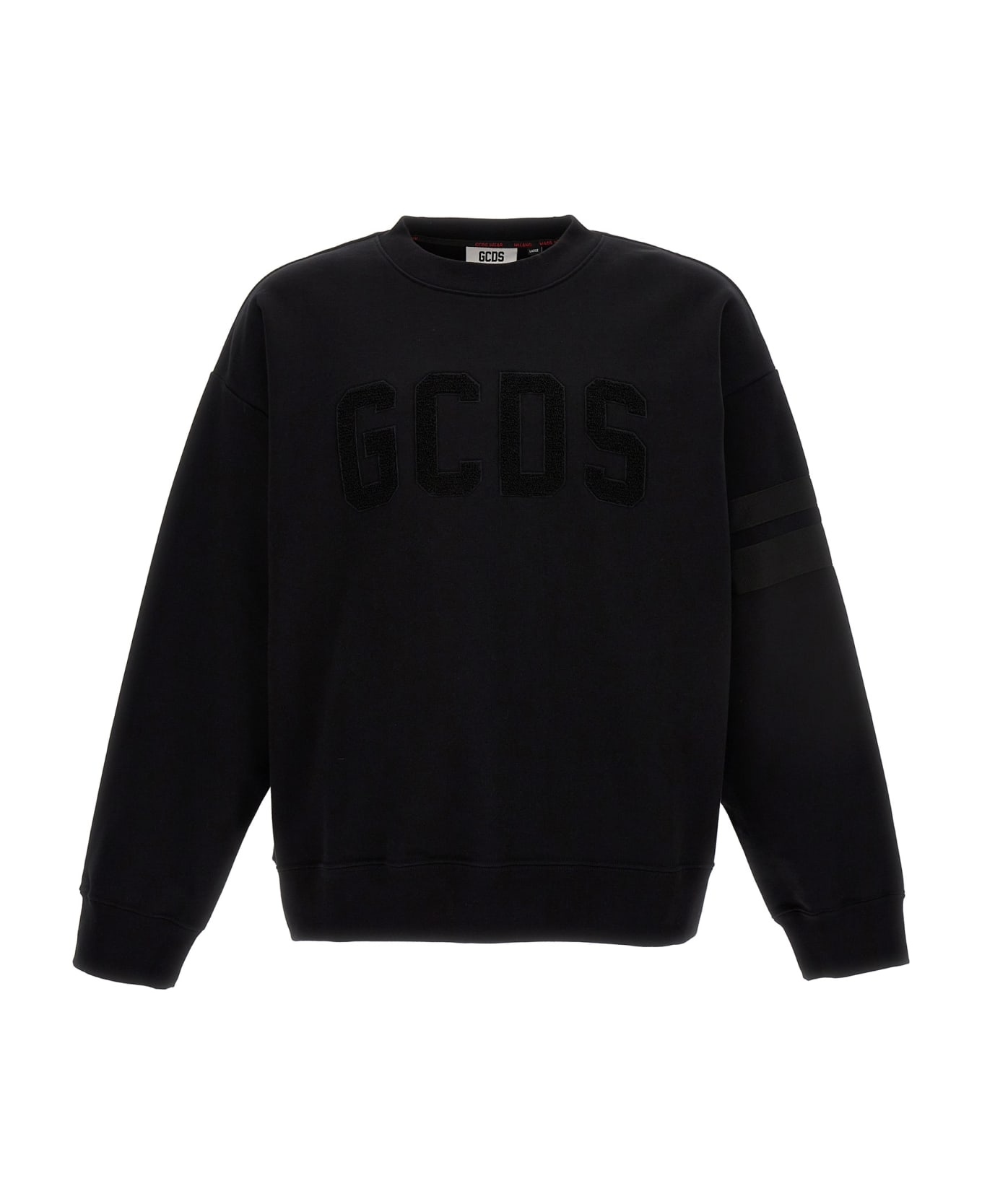 GCDS Logo Sweatshirt - Black   フリース