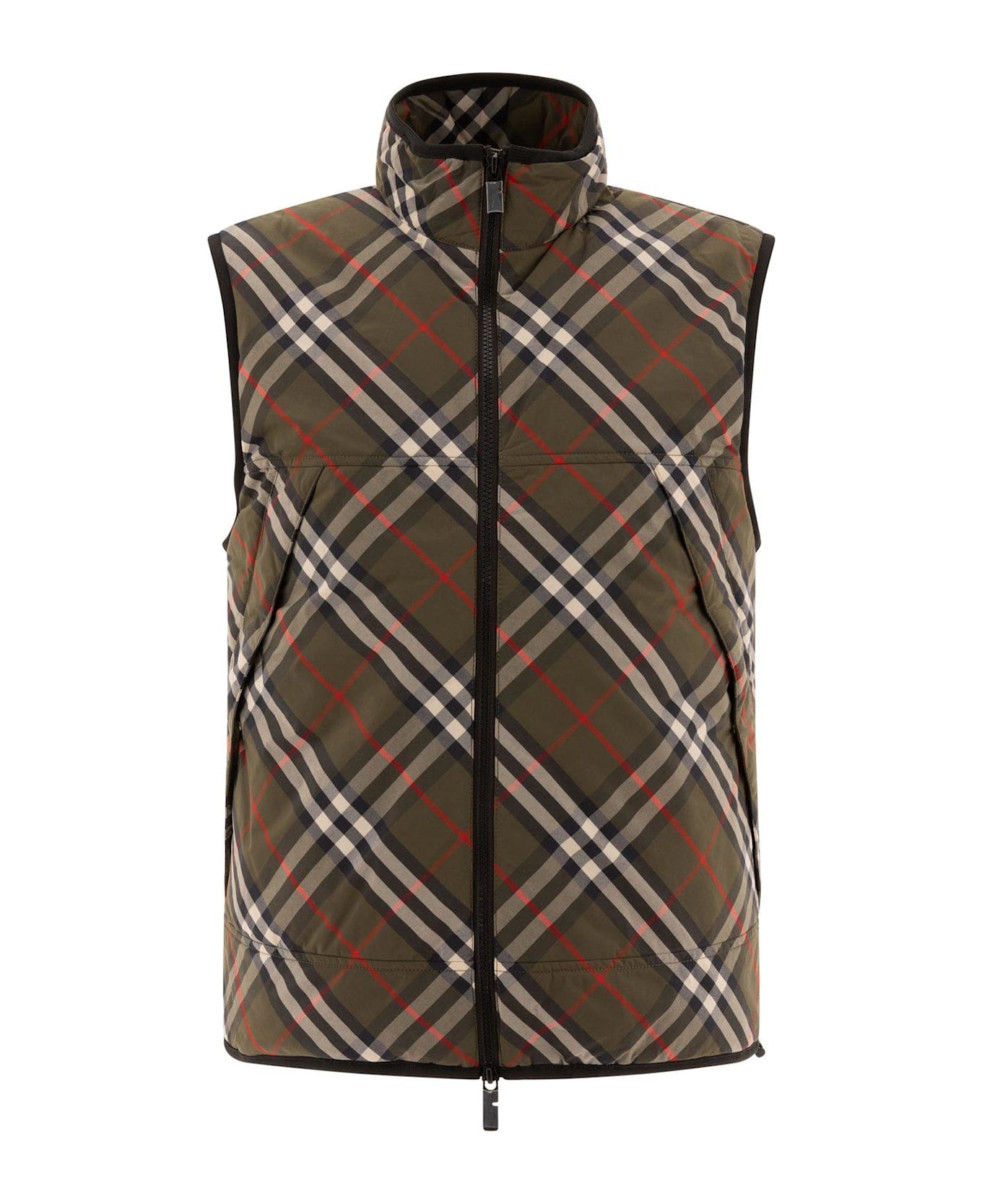 Burberry Checked Zip-up Padded Gilet - Loch ip check