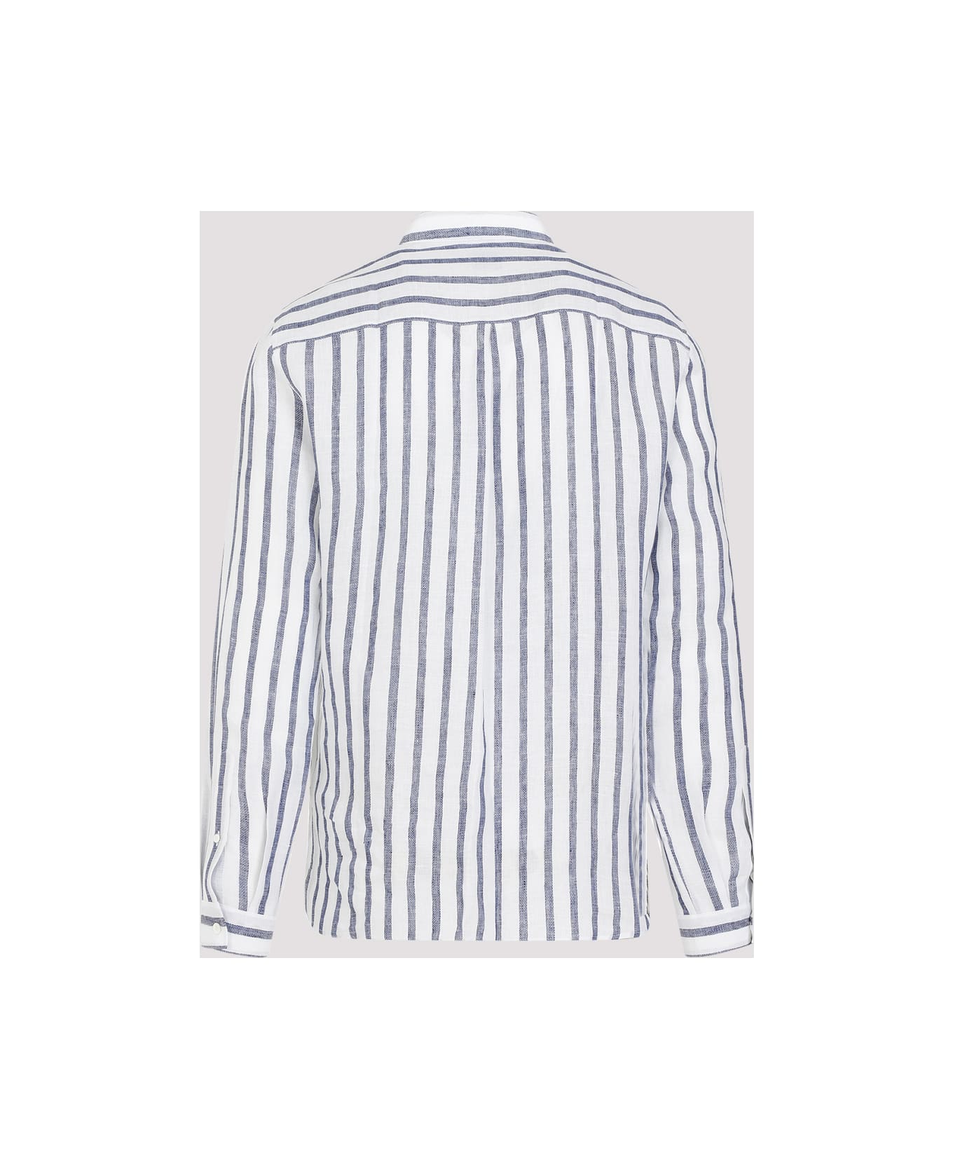 Brunello Cucinelli Striped Button-up Shirt - Bianco Denim