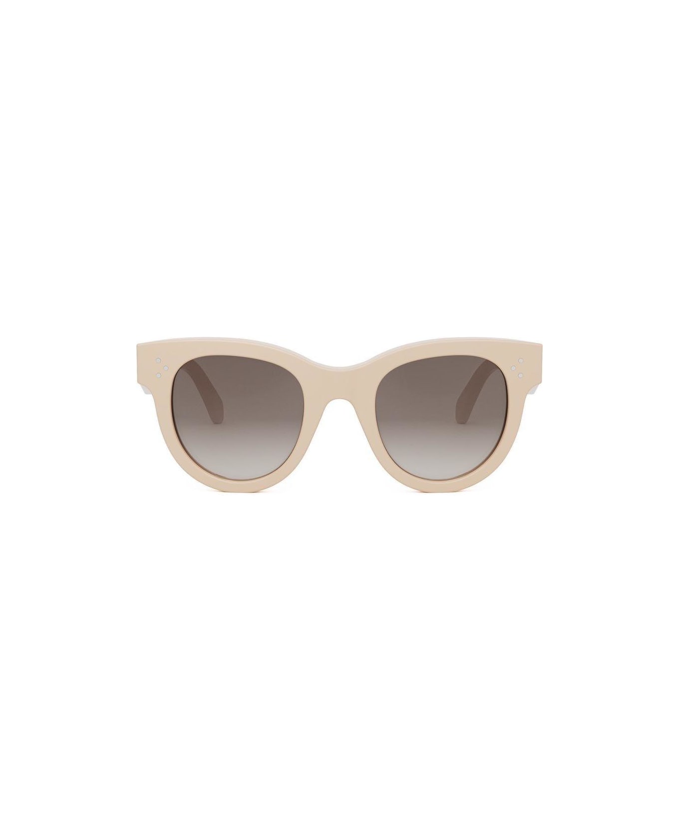 Celine Round Frame Sunglasses - 24F - White