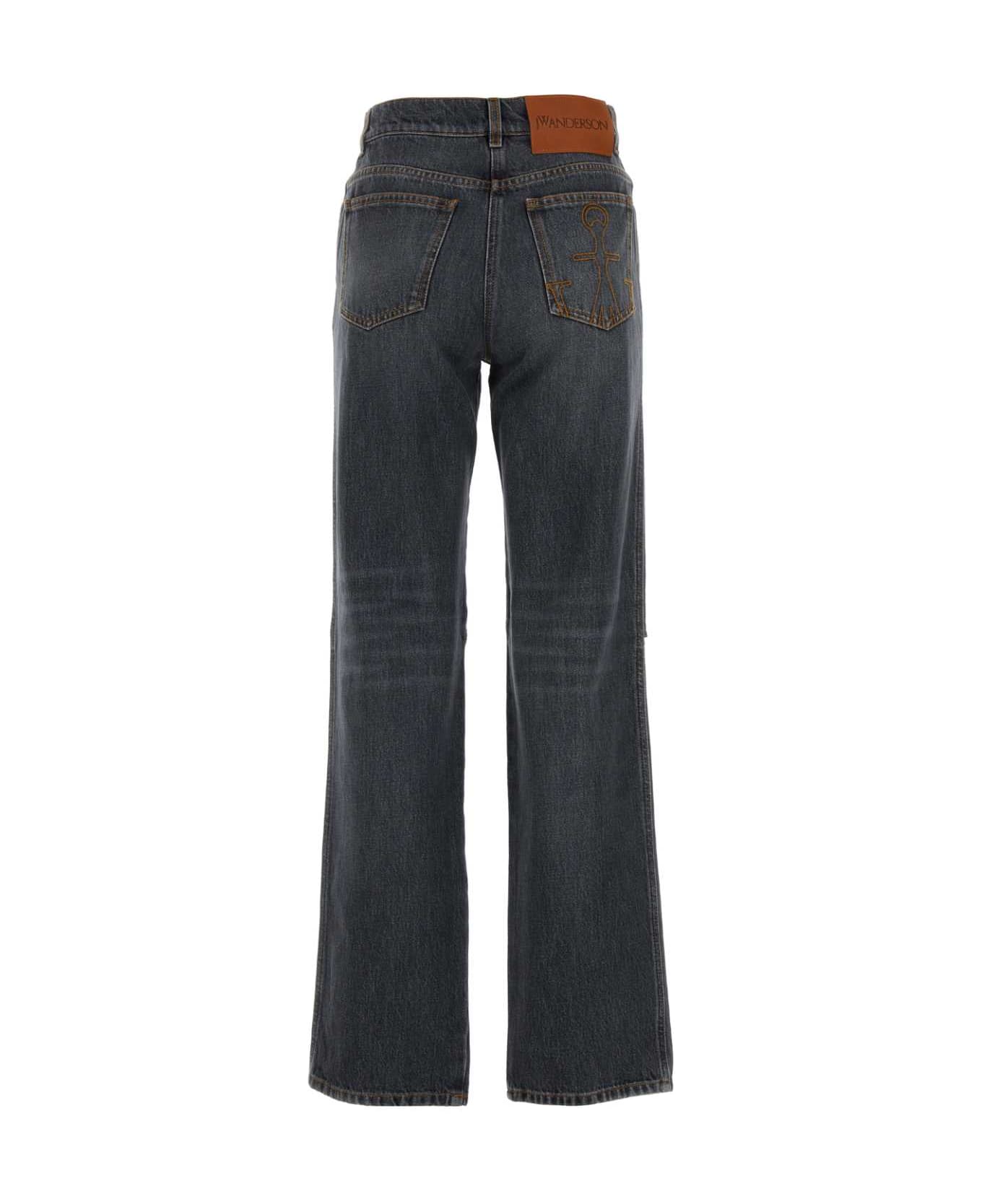 J.W. Anderson Grey Denim Jeans - 929