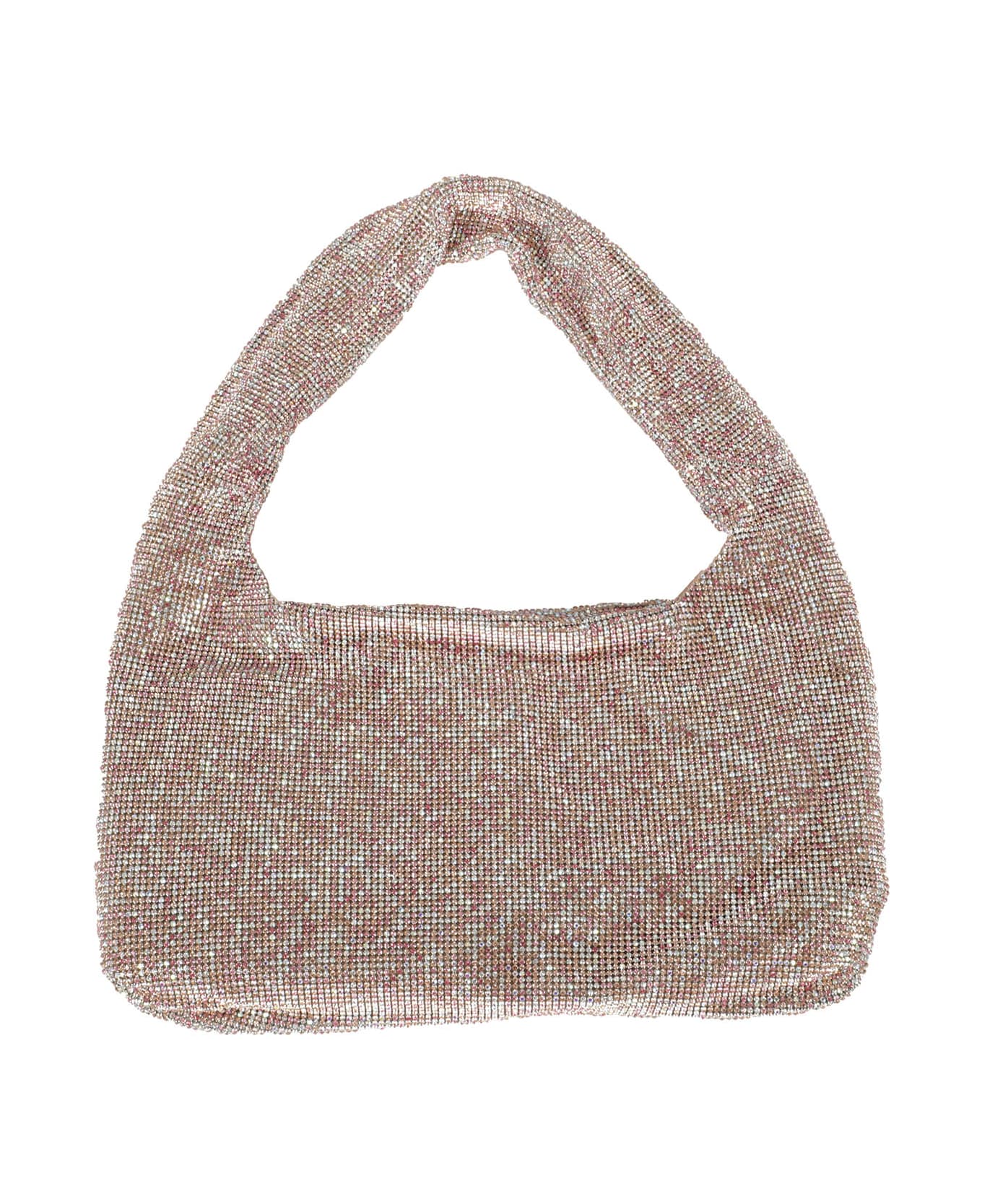 Kara Crystal Mesh Armpit Bag - Pink Pixel