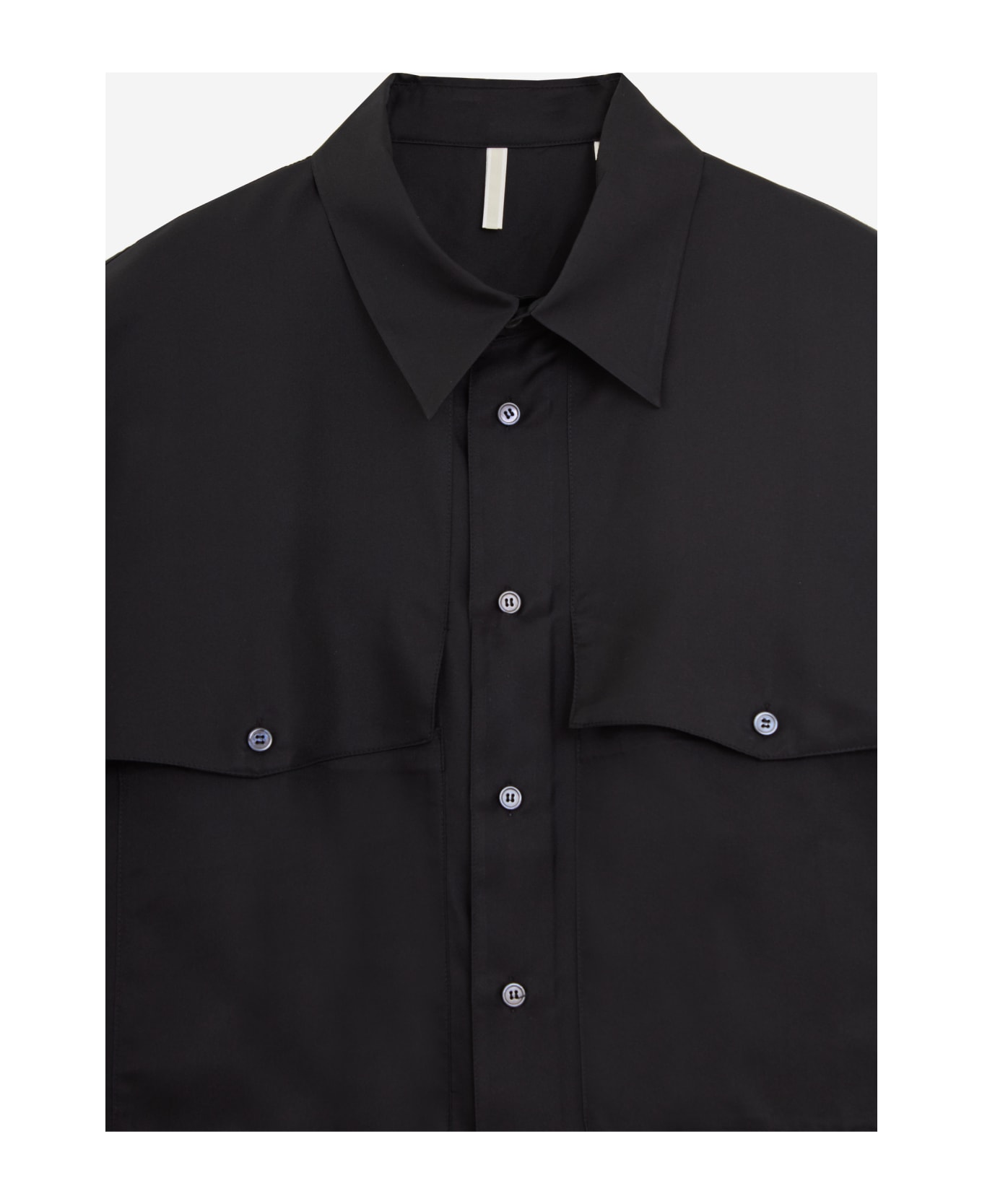 Sunflower Silk Shirt Ss Shirt - black